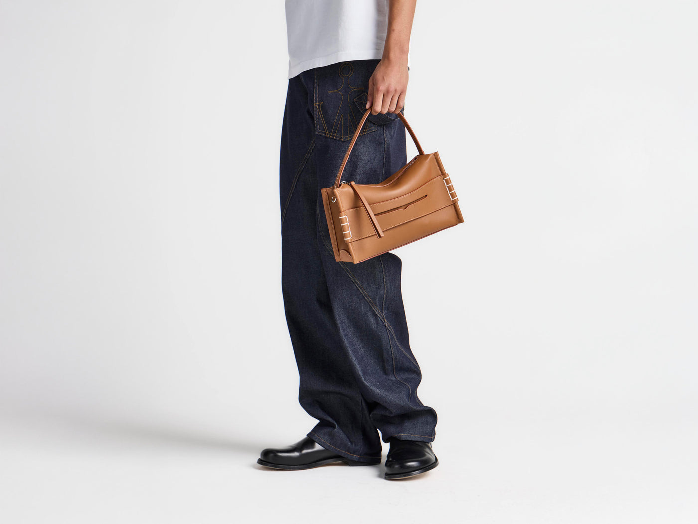 LOAFER BAG IN TAN LEATHER