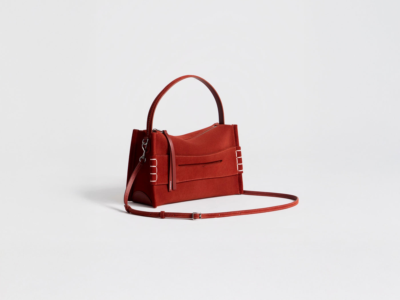 LOAFER BAG IN RUST SUEDE