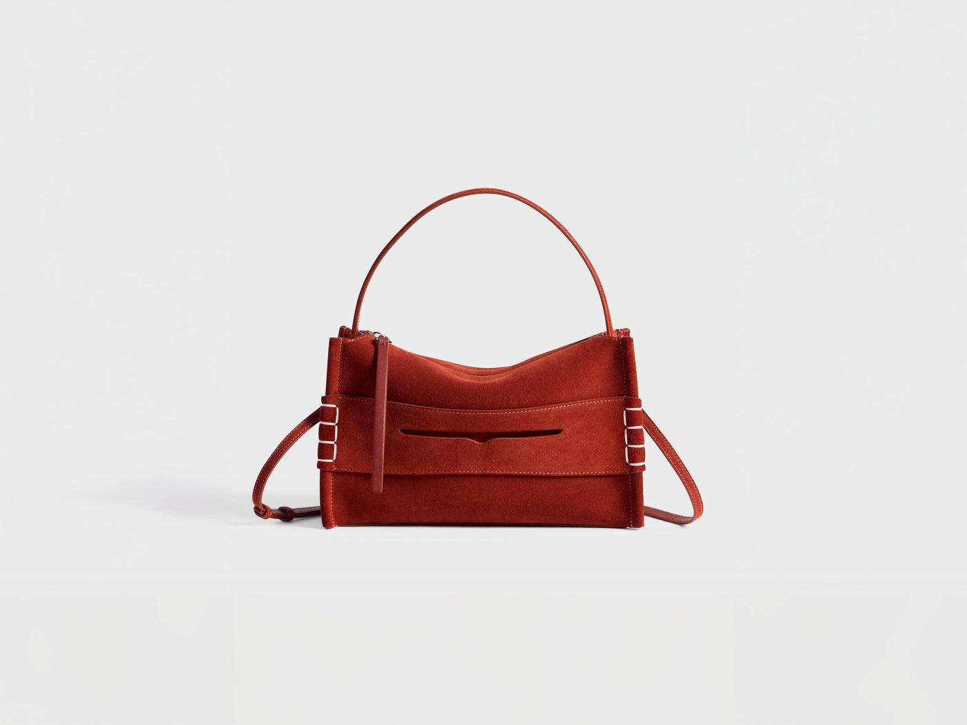LOAFER BAG IN RUST SUEDE