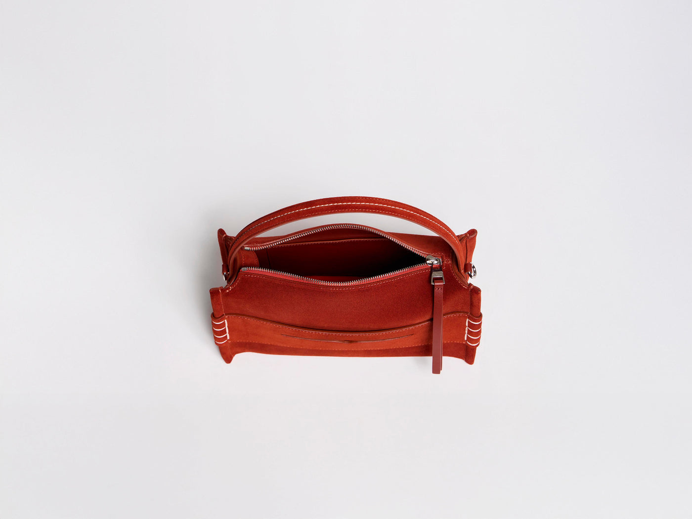 LOAFER BAG IN RUST SUEDE
