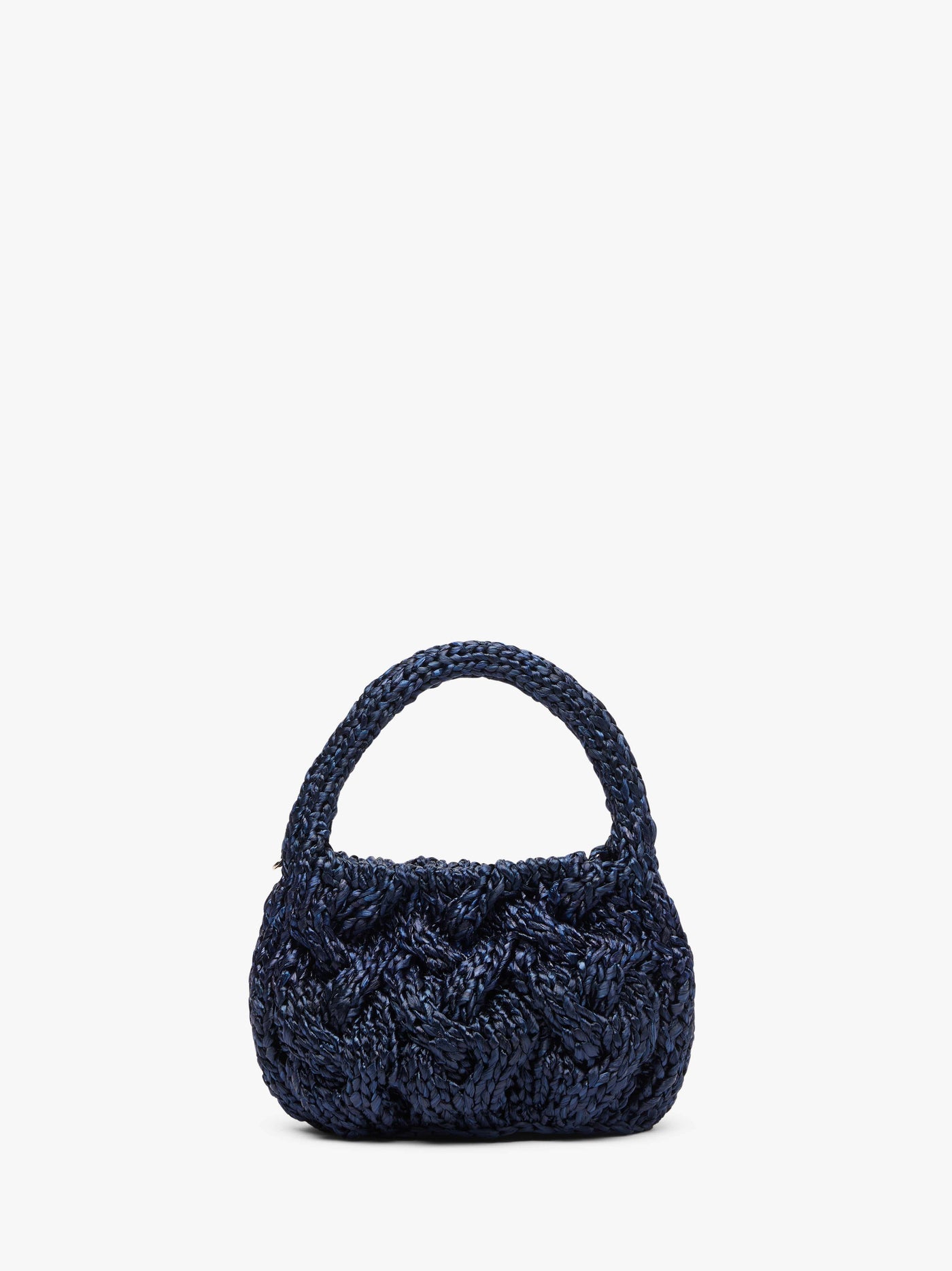 CL_SMALL CABLE KNIT BAG - GUNMETAL_HB0726FA0445