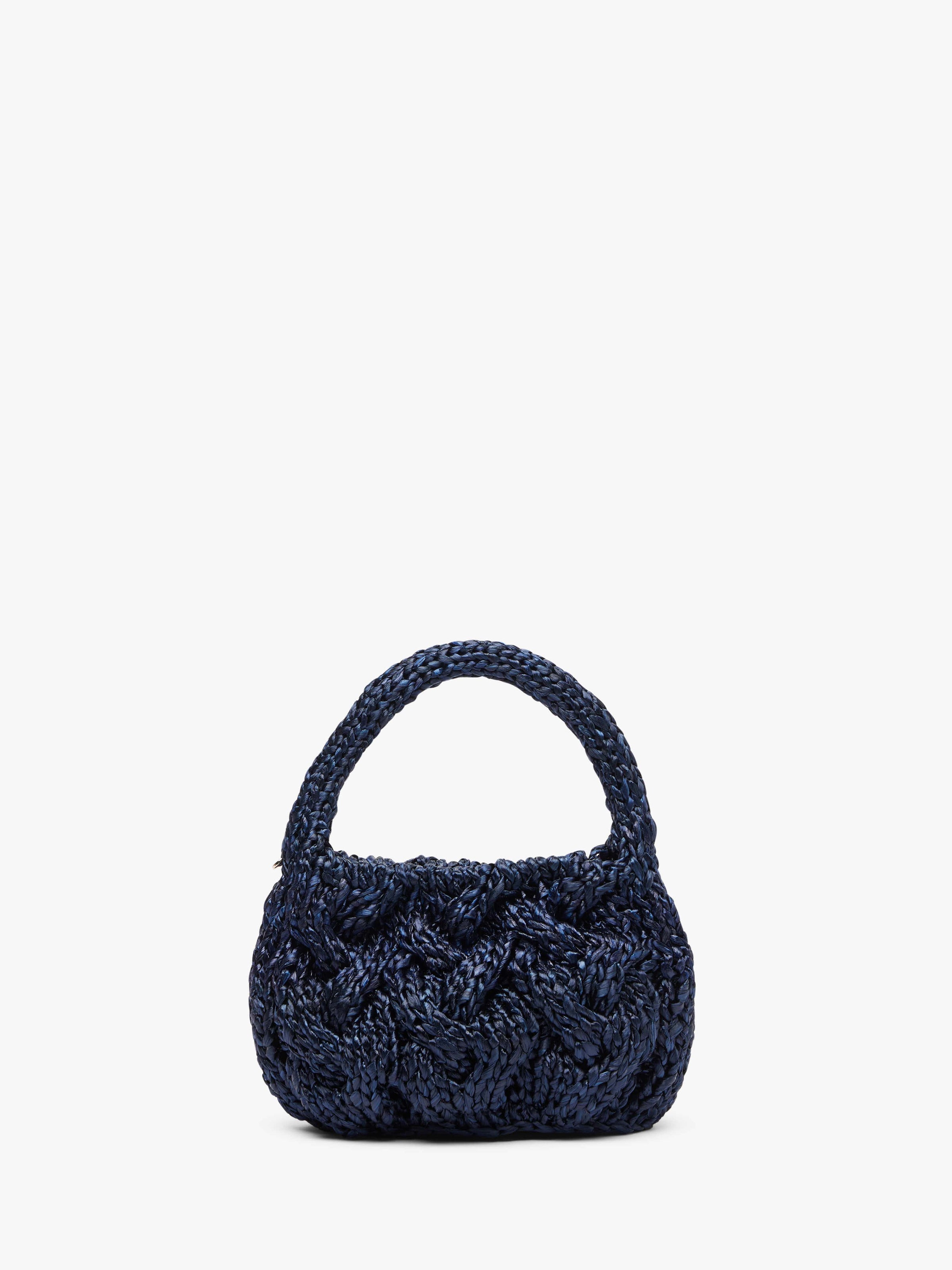 CL_SMALL CABLE KNIT BAG - GUNMETAL_HB0726FA0445