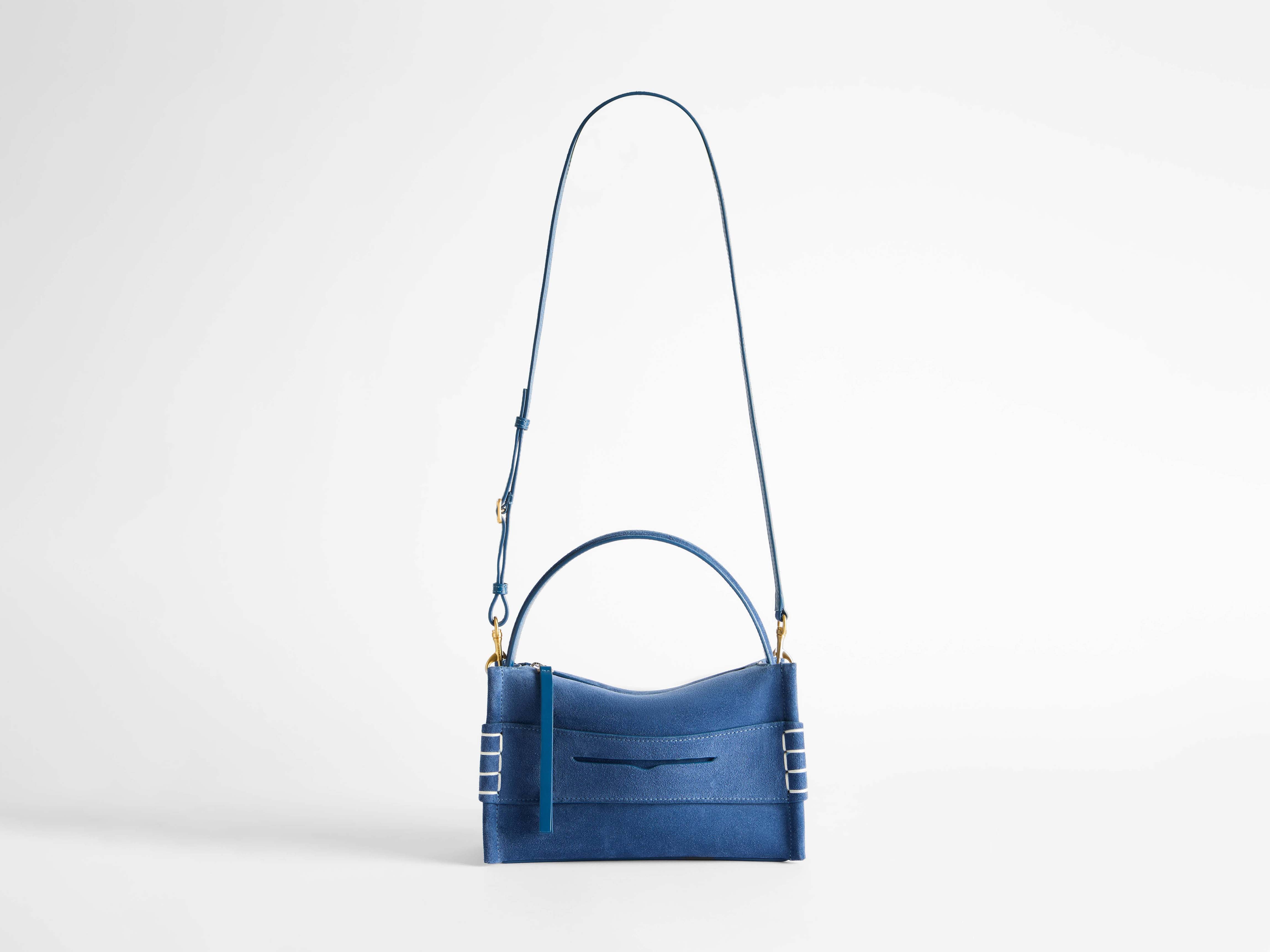 LOAFER BAG IN MID BLUE SUEDE in MID BLUE HB0731LA0361172O/S | JW