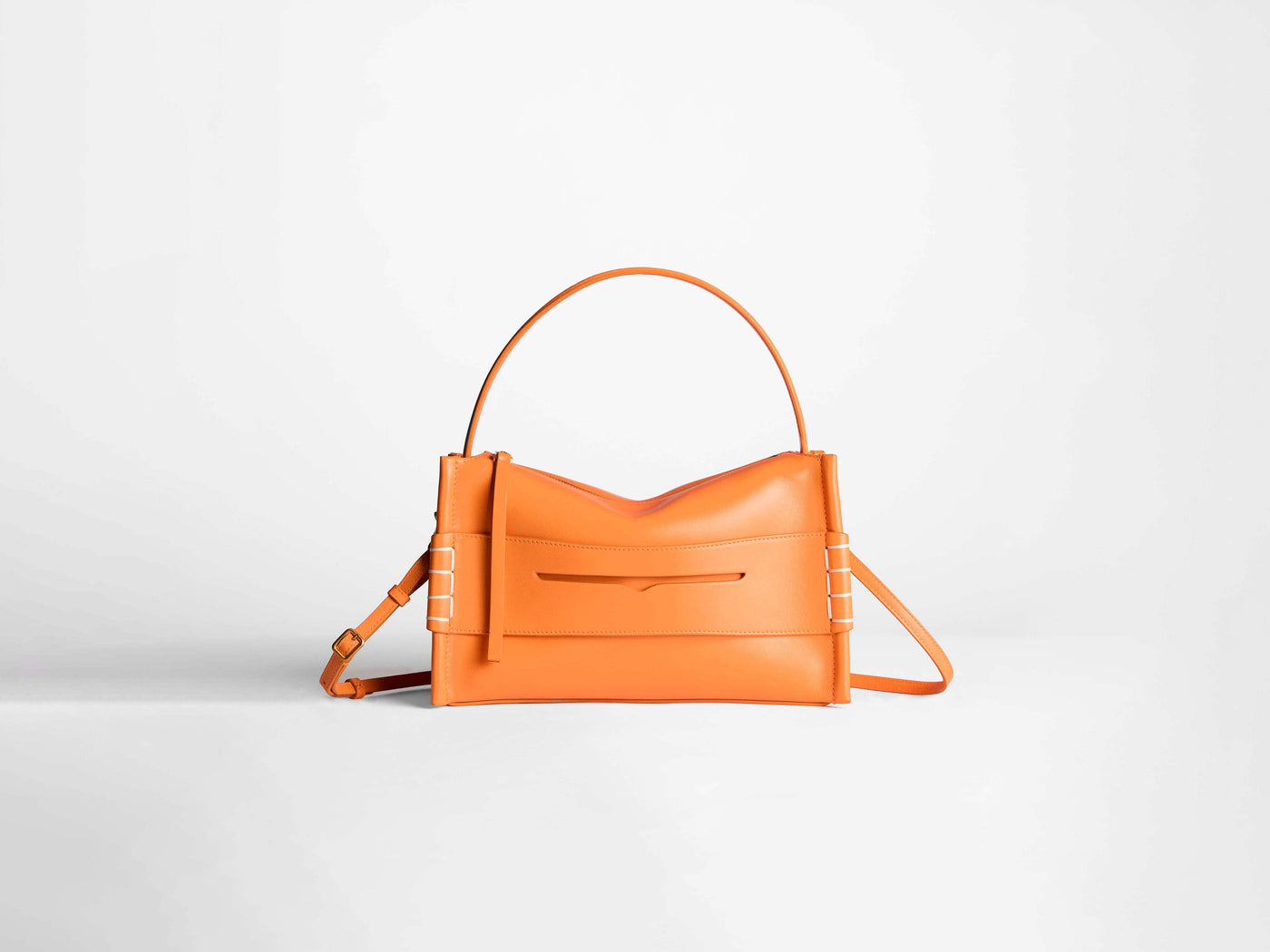 loafer bag bright orange Product Front 3