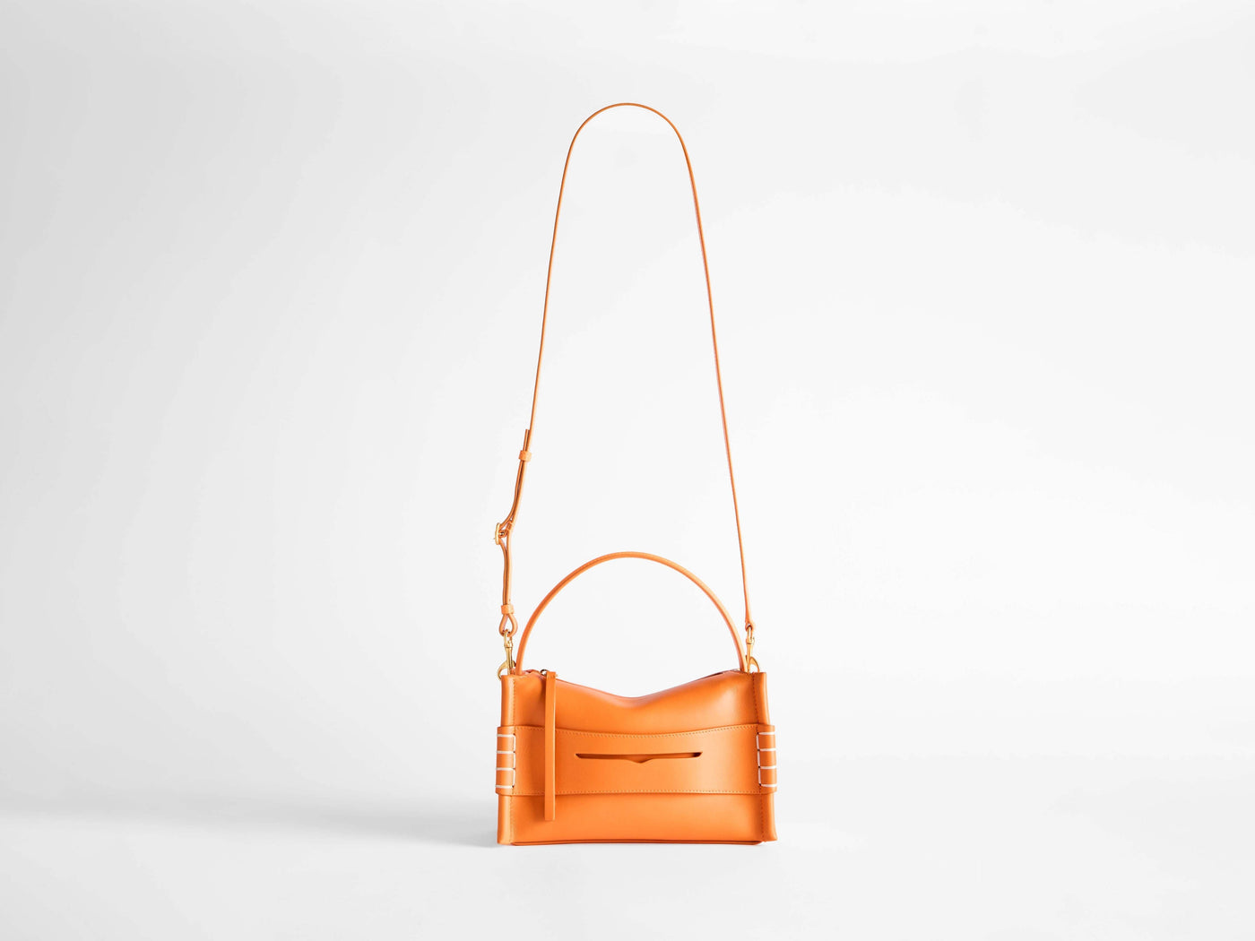 loafer bag bright orange Product Front 8