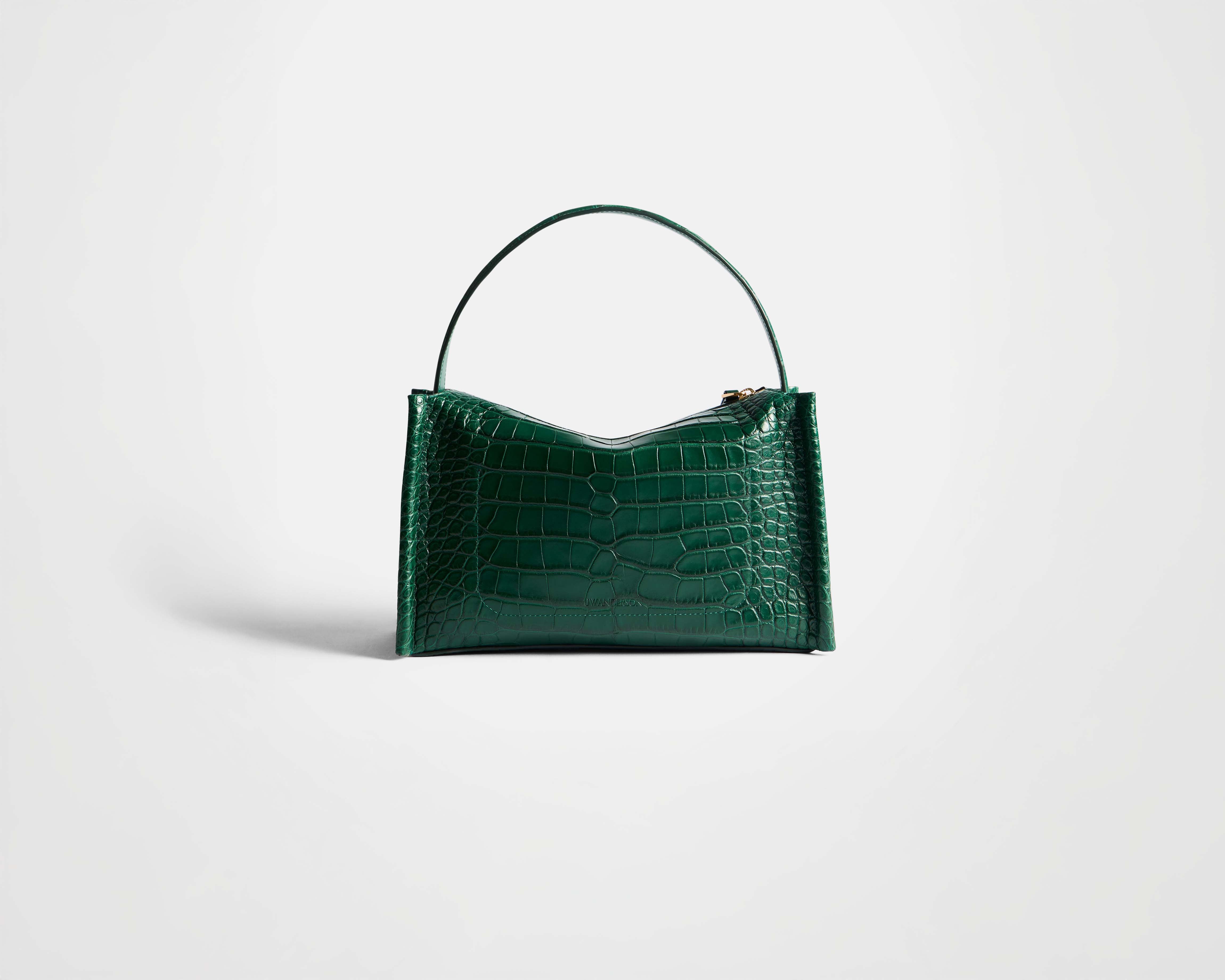 LOAFER BAG IN PINE GREEN ALLIGATOR LEATHER in PINE GREEN