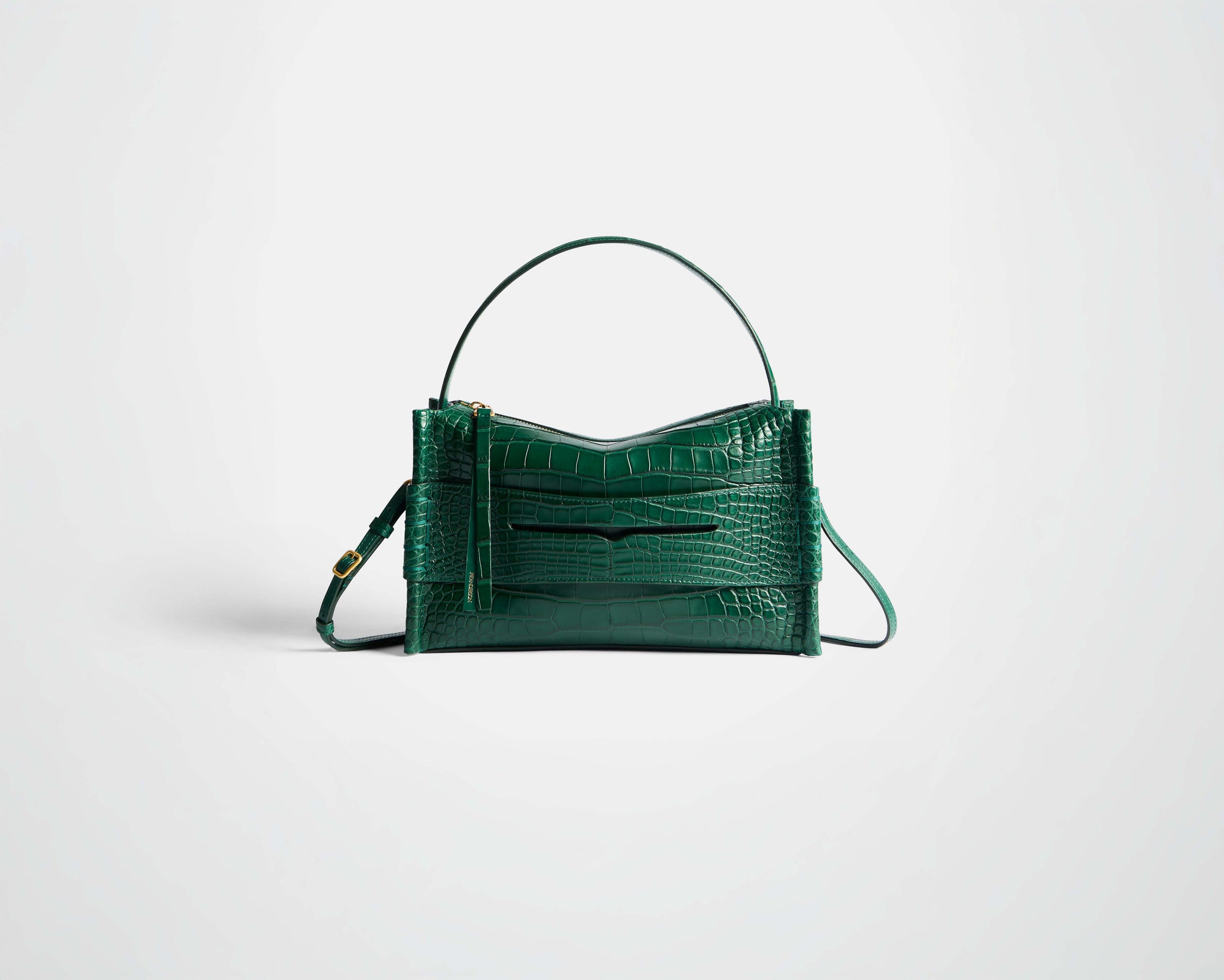 LOAFER BAG IN PINE GREEN ALLIGATOR LEATHER