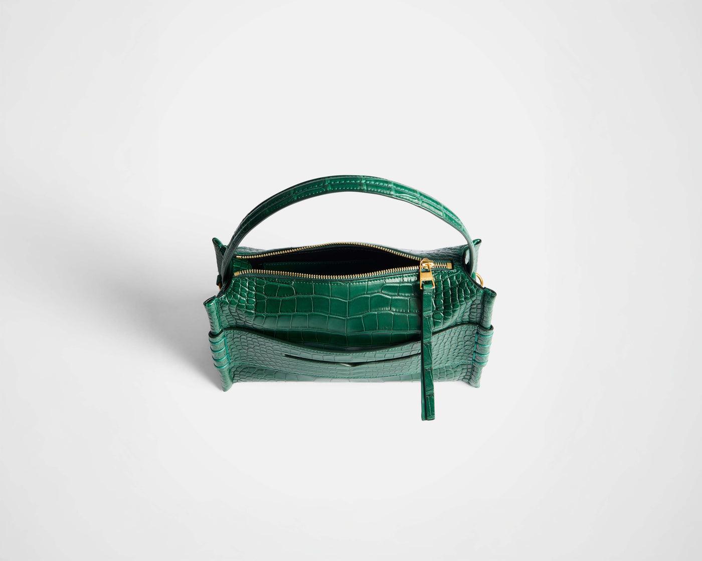 LOAFER BAG IN PINE GREEN ALLIGATOR LEATHER