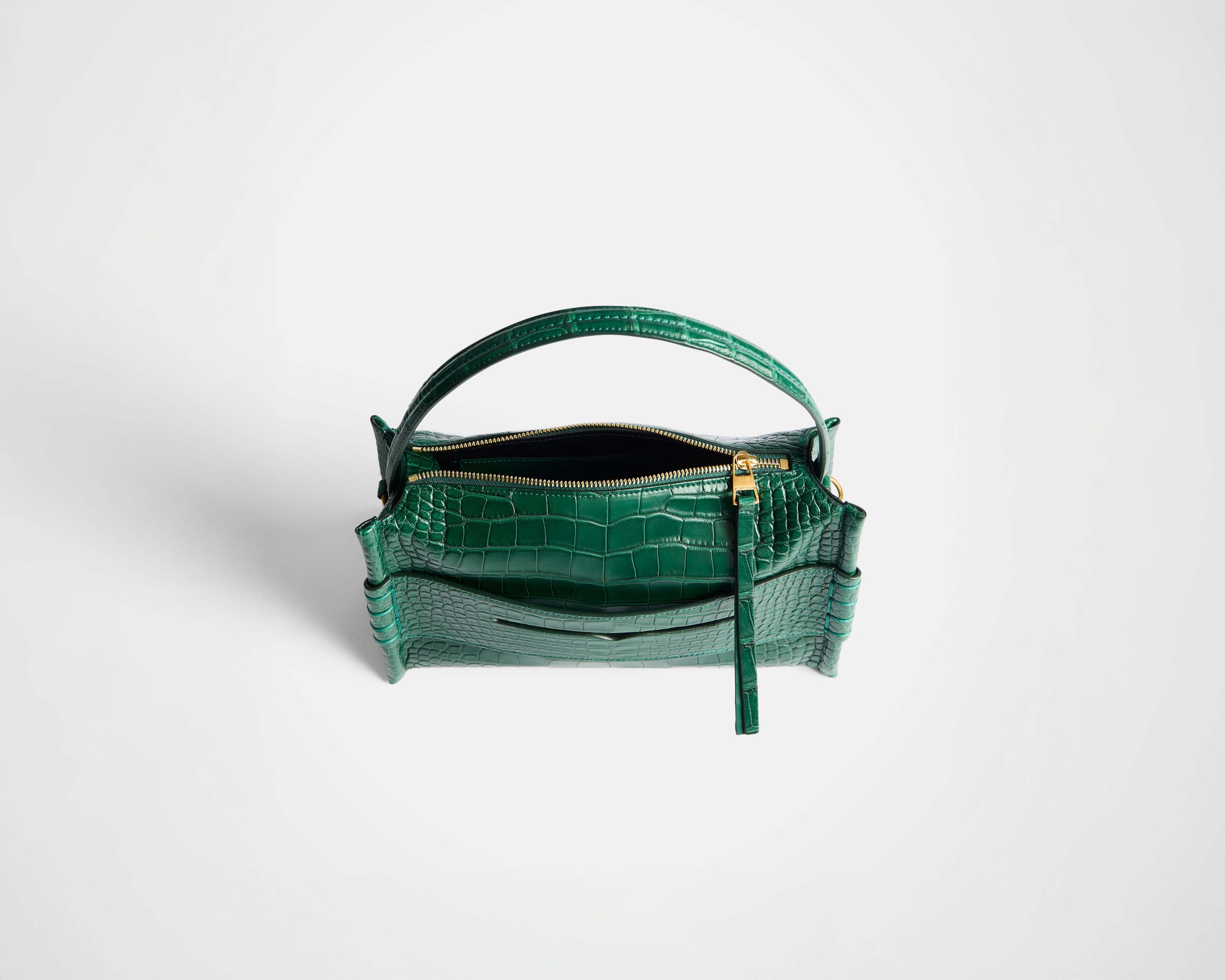 LOAFER BAG IN PINE GREEN ALLIGATOR LEATHER