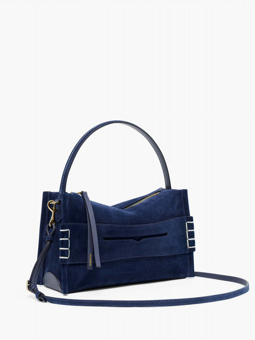 MEDIUM LOAFER BAG - SUEDE SHOULDER BAG