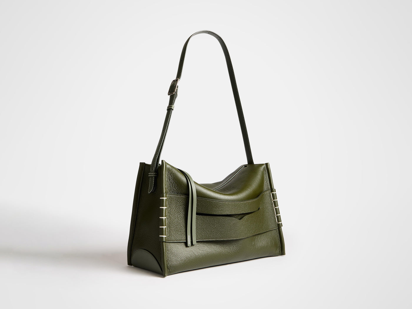 messenger loafer bag khaki Product Angle 5