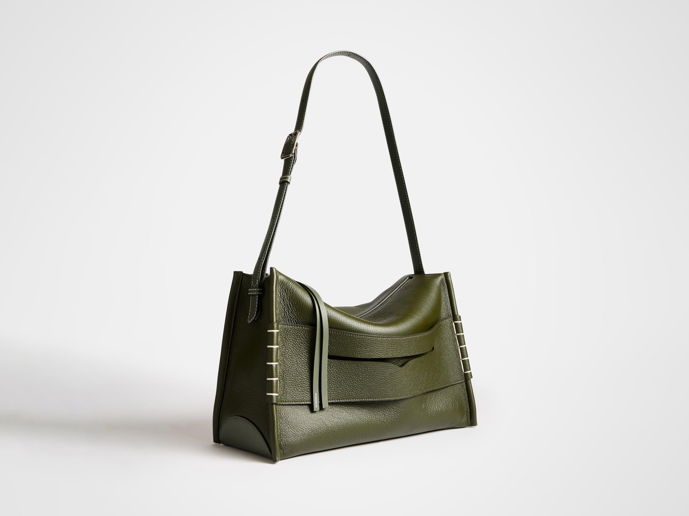 messenger loafer bag khaki Product Angle 5