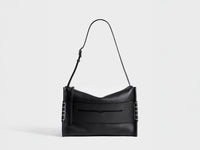 MESSENGER LOAFER BAG IN BLACK LEATHER