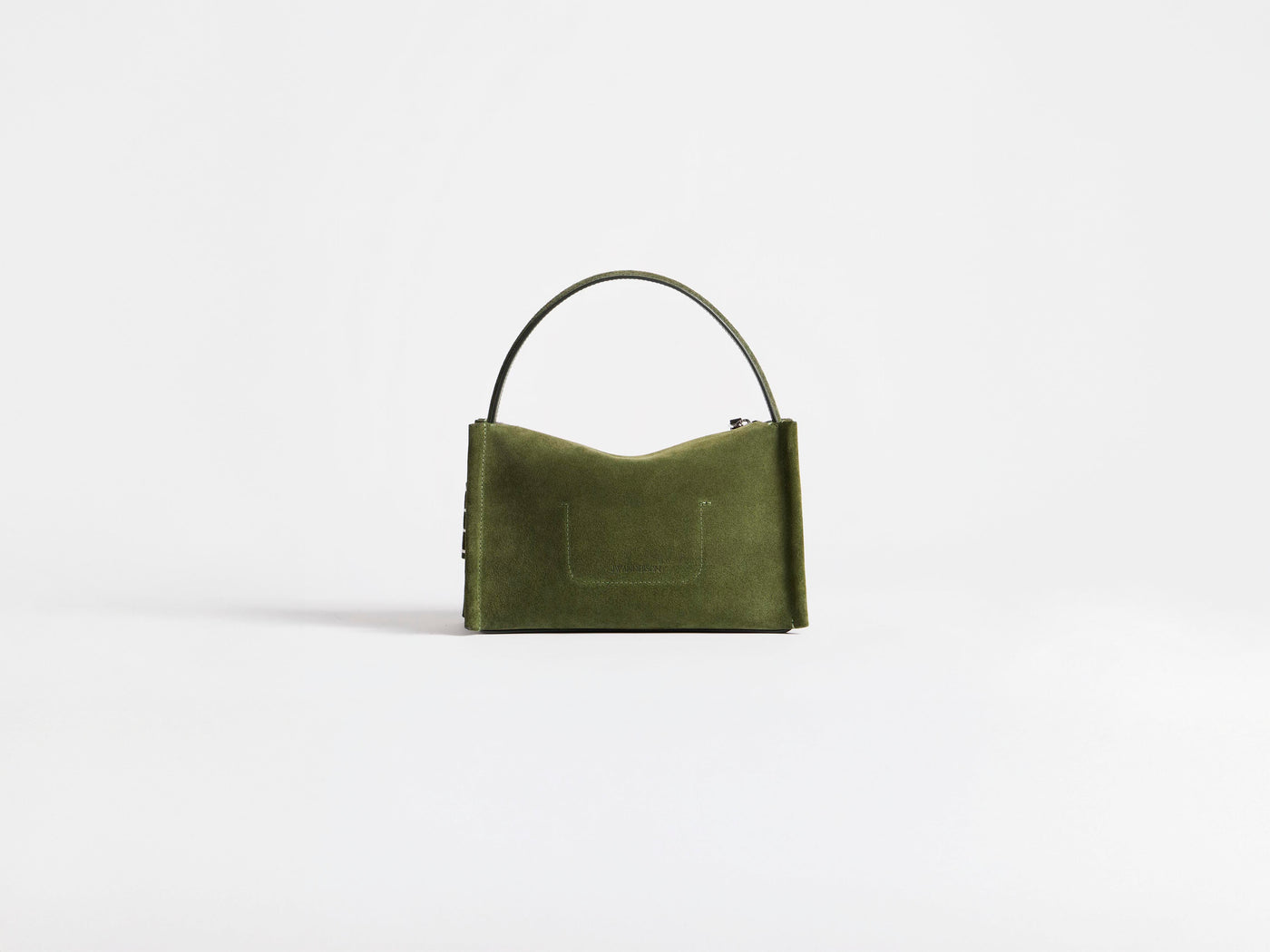 SMALL LOAFER BAG IN KHAKI SUEDE
