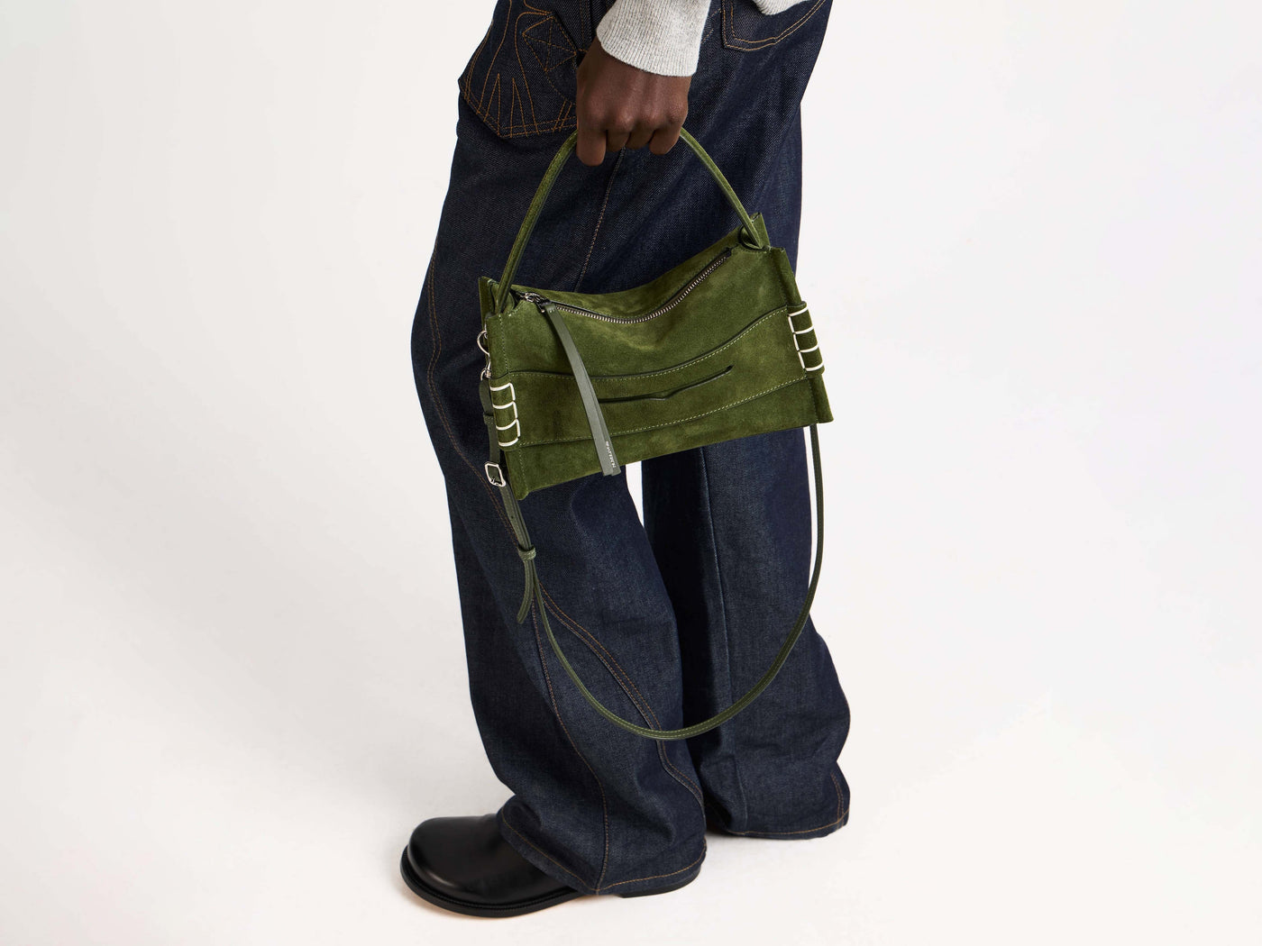 small loafer bag khaki Model Detail 4