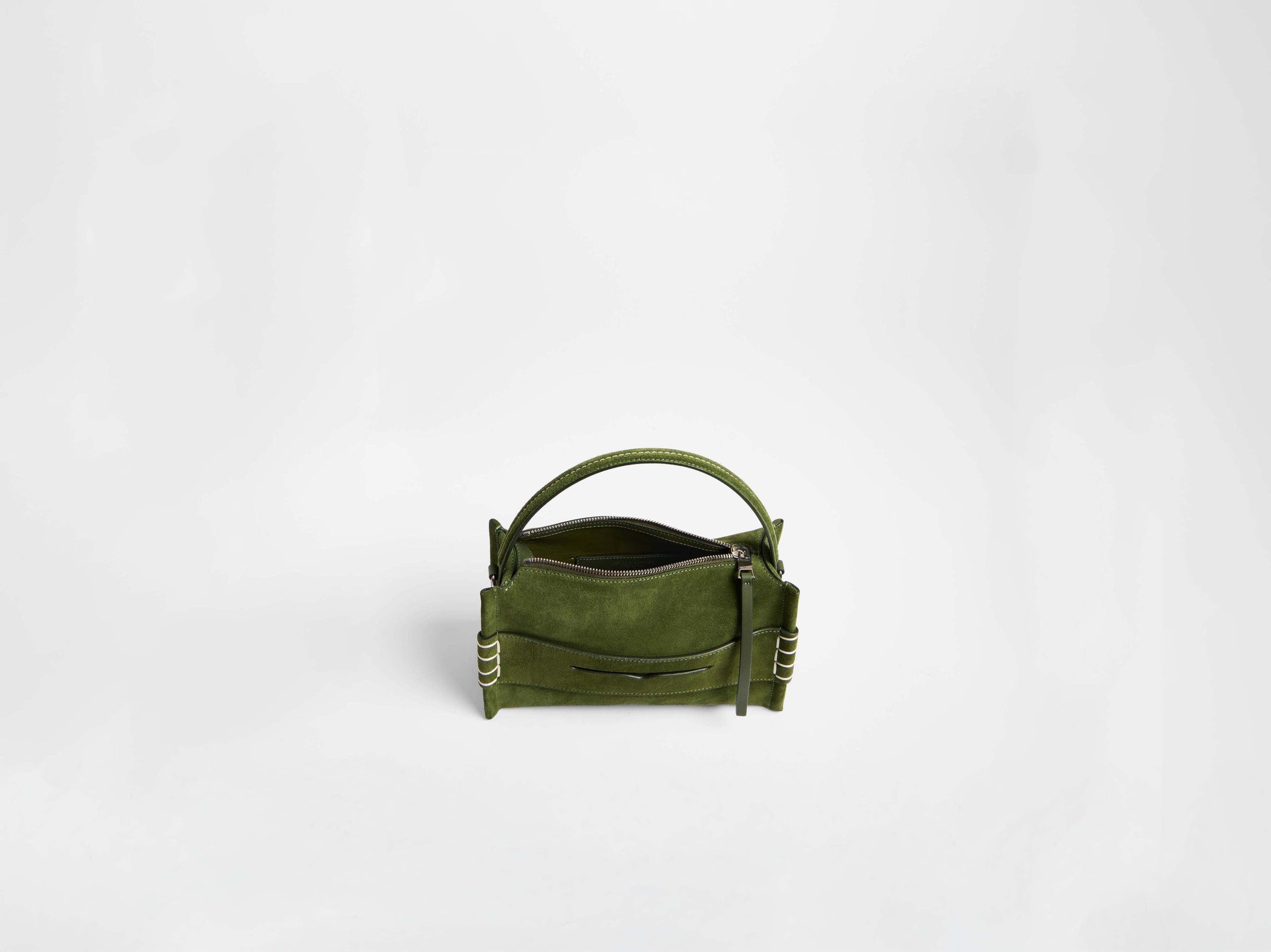 small loafer bag khaki Product Top Down 8