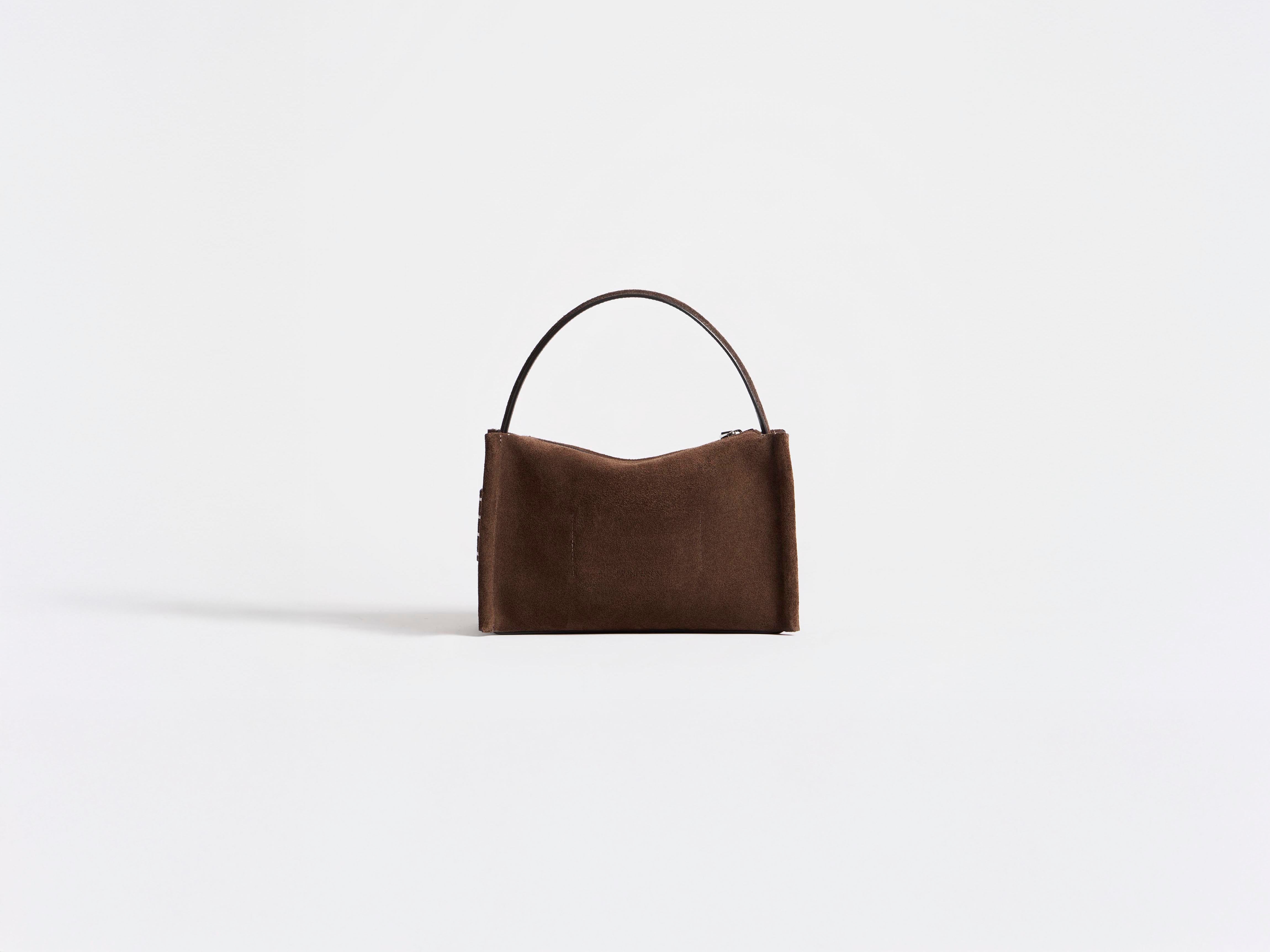 SMALL LOAFER BAG IN BROWN SUEDE in BROWN HB0762LA0364600O/S