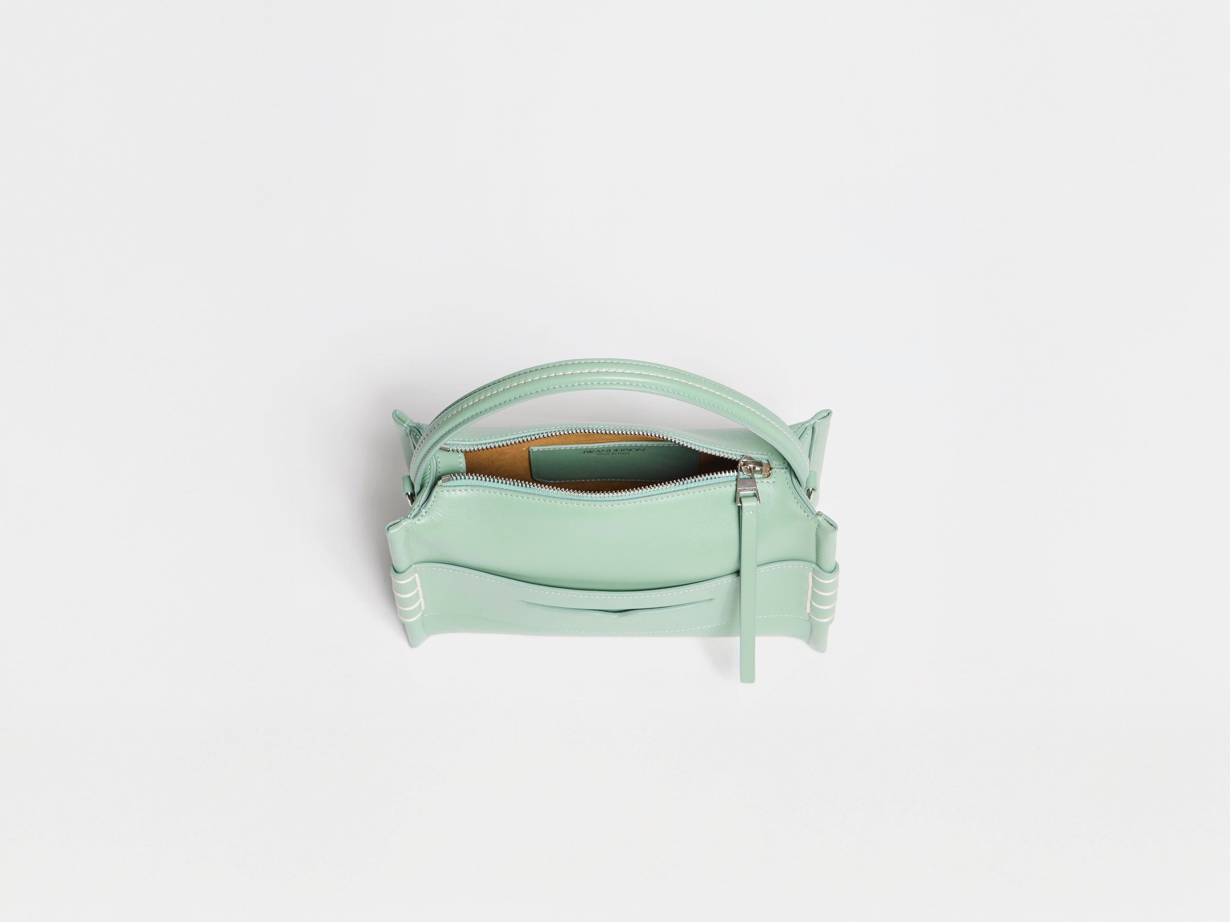 SMALL LOAFER BAG IN SAGE LEATHER