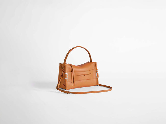 small loafer bag tan Product Angle 1