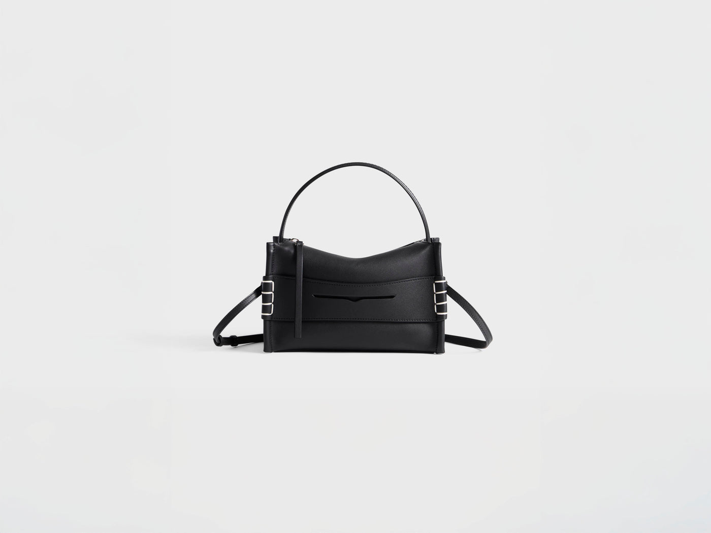 SMALL LOAFER BAG IN BLACK LEATHER