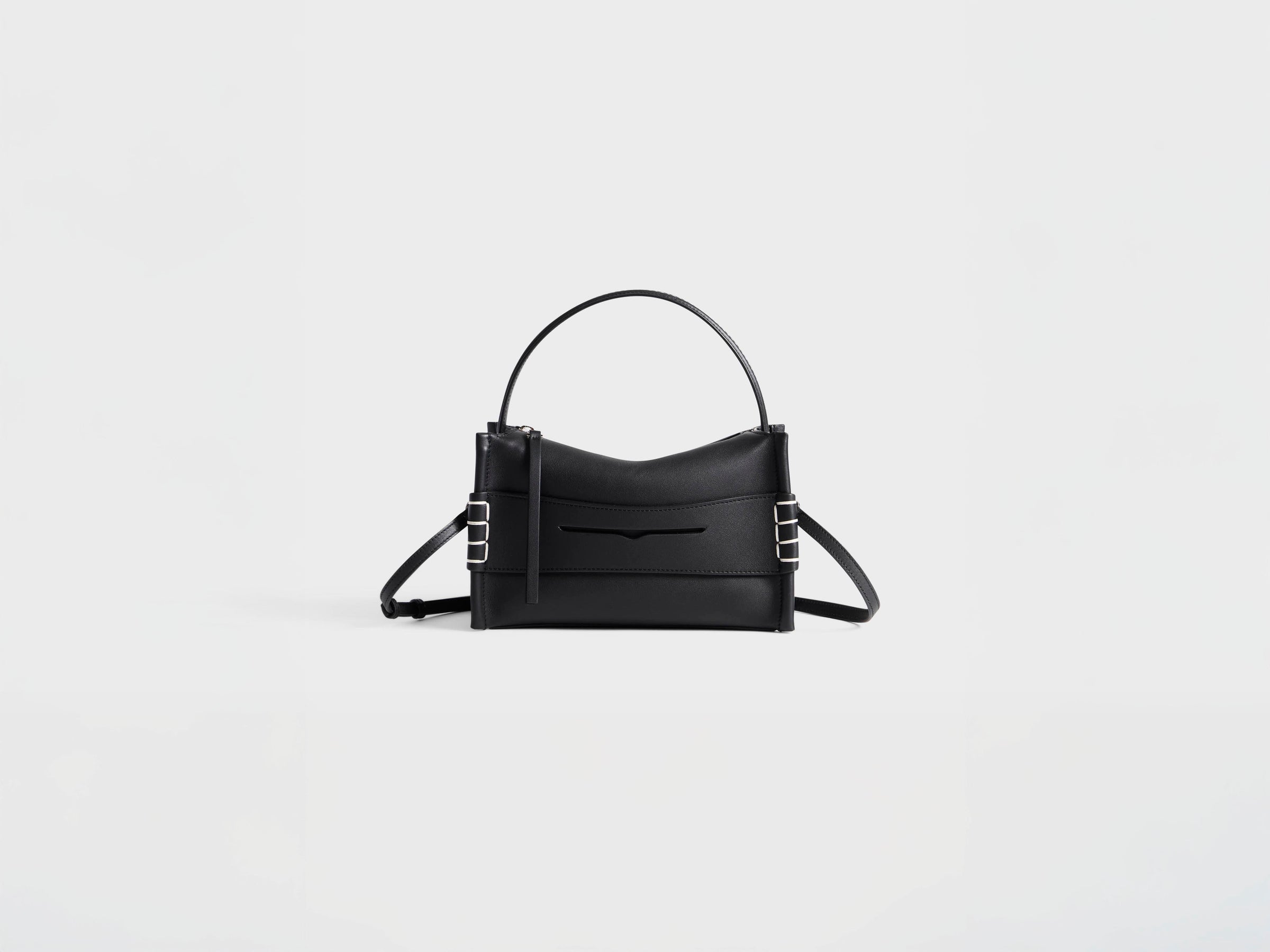 SMALL LOAFER BAG IN BLACK LEATHER