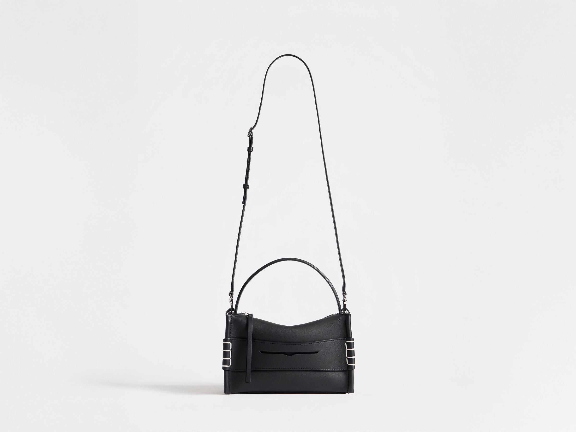 SMALL LOAFER BAG IN BLACK LEATHER