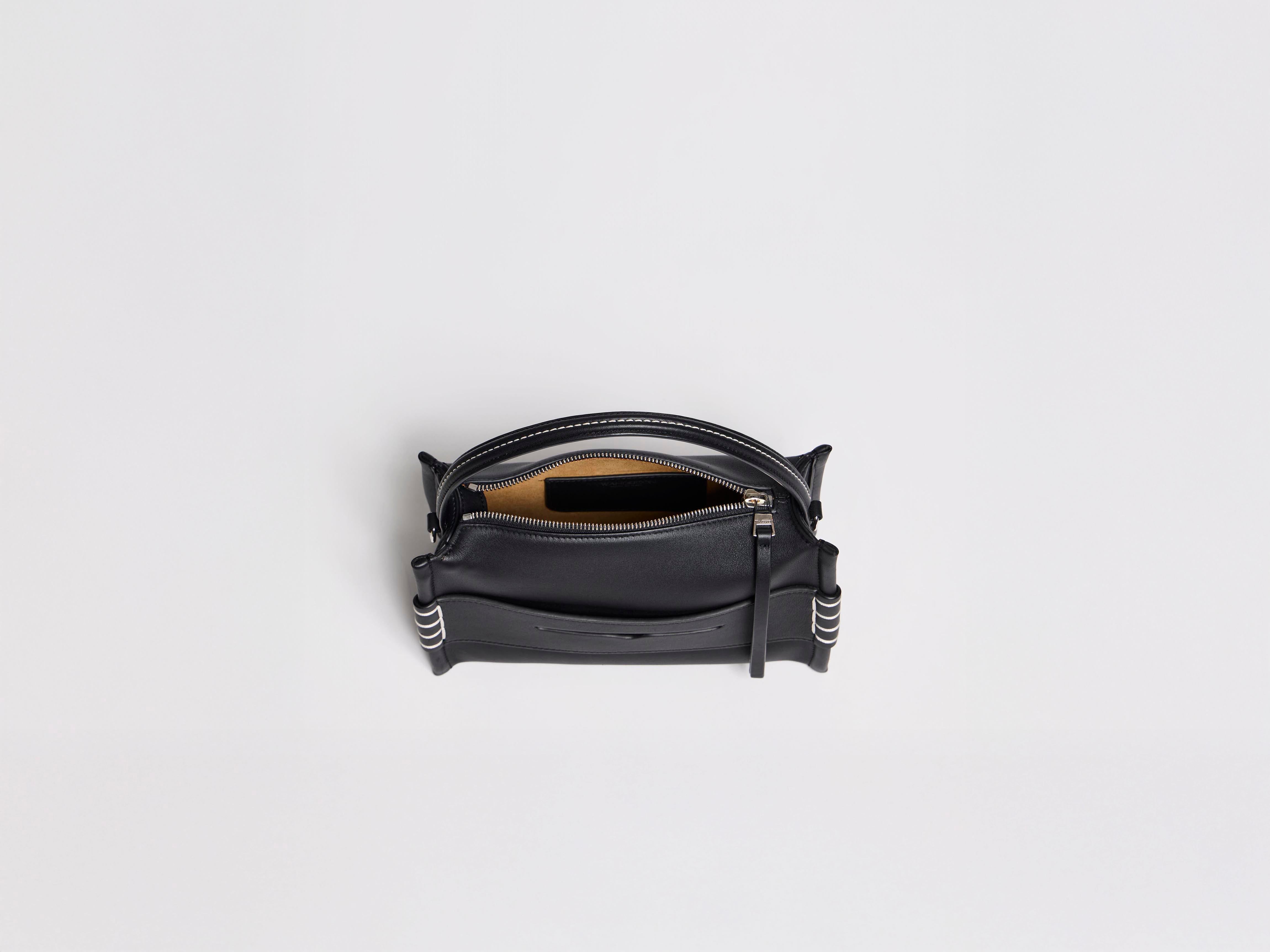 SMALL LOAFER BAG IN BLACK LEATHER in BLACK HB0762LA0383999O/S | JW
