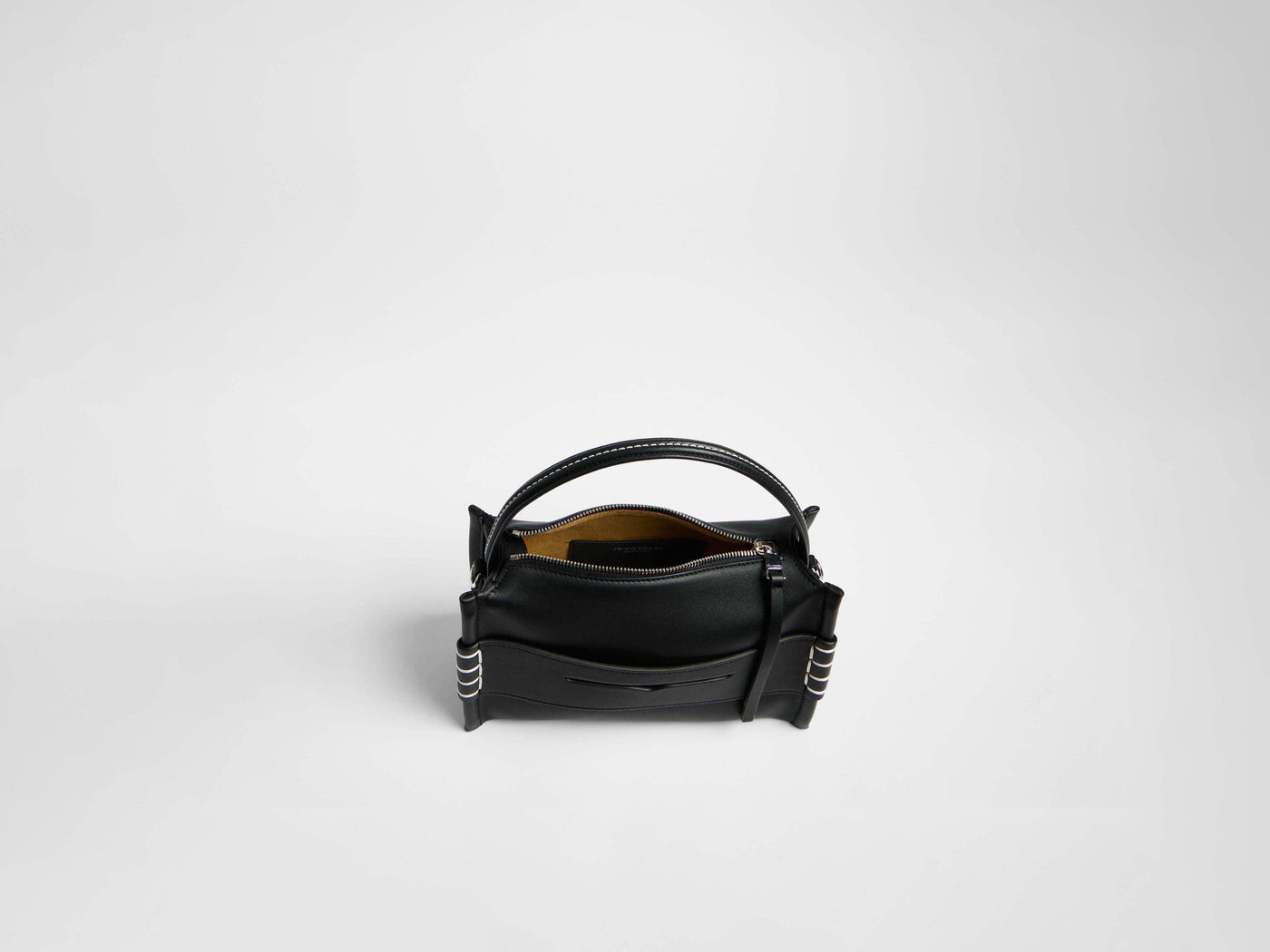 small loafer bag black Product Top Down 6