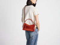 SMALL LOAFER BAG IN RUST SUEDE