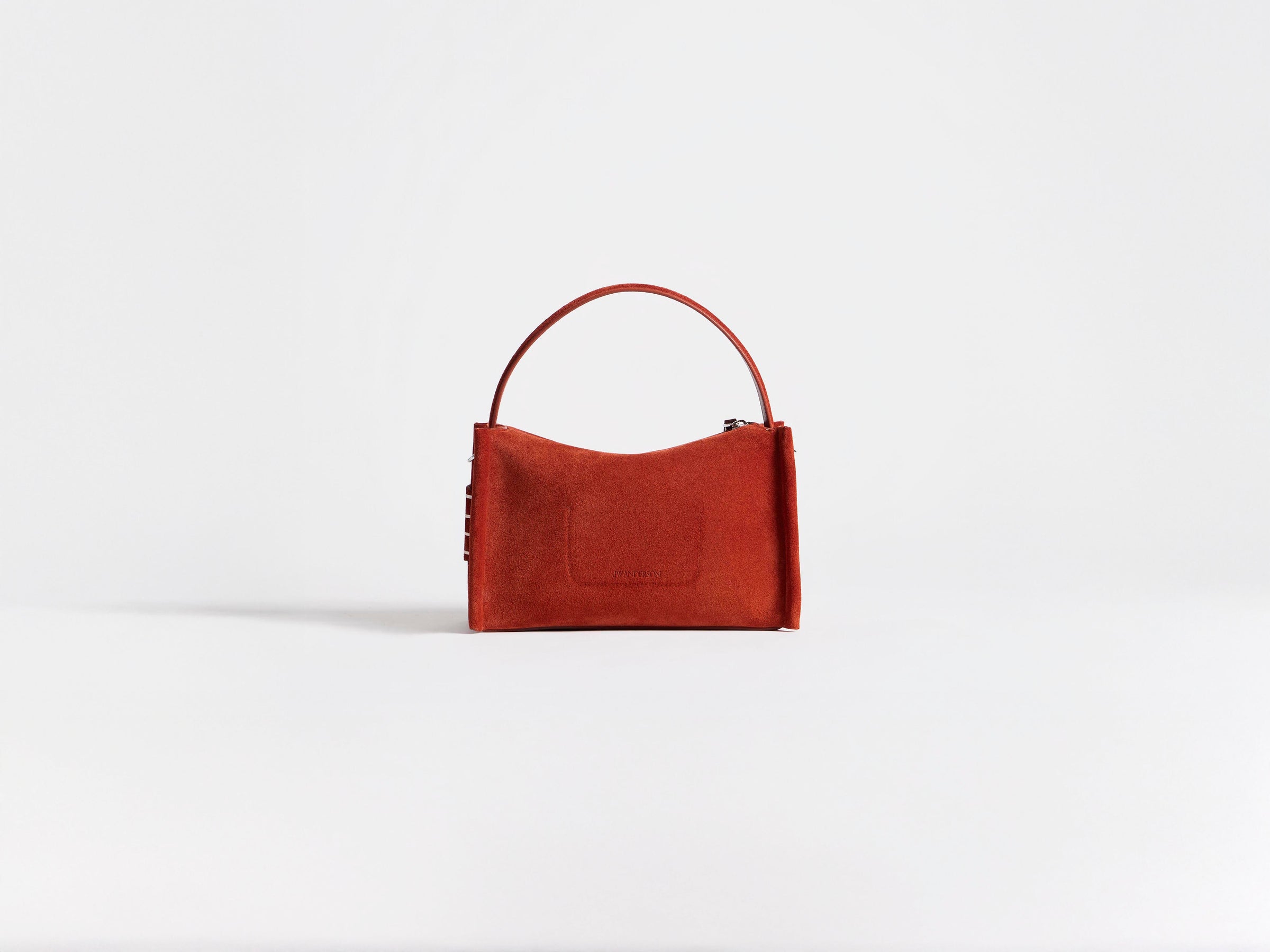 SMALL LOAFER BAG IN RUST SUEDE