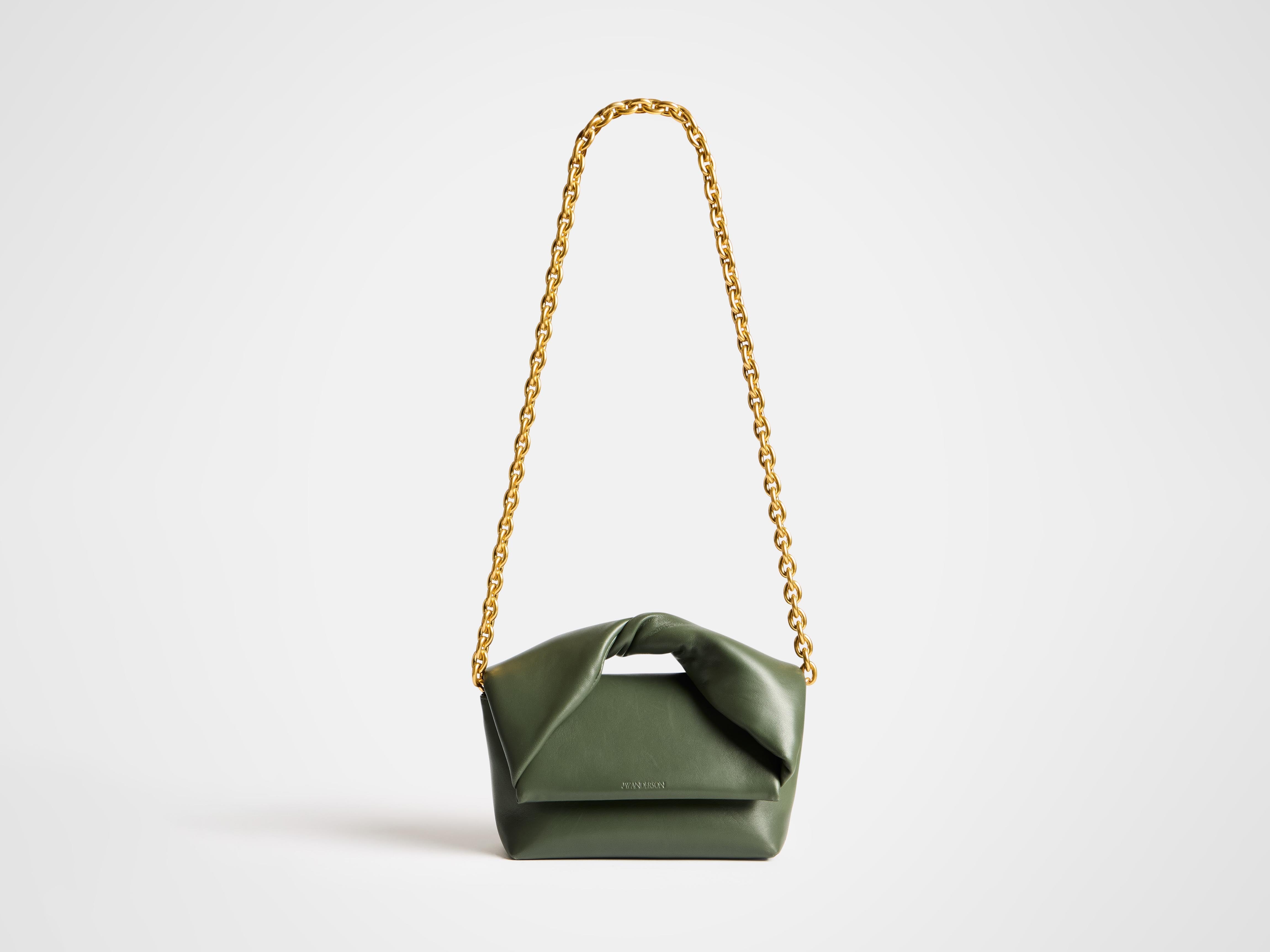 MEDIUM TWISTER BAG IN KHAKI LEATHER in KHAKI HB0764LA0384575O/S