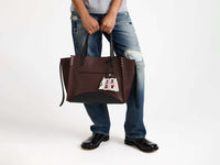loafer cabas burgundy black Model Detail 1