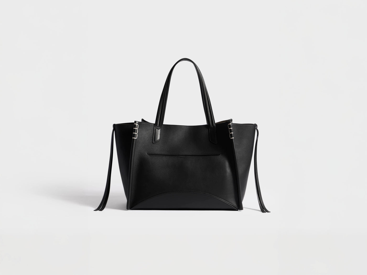 LOAFER CABAS BAG IN BLACK LEATHER
