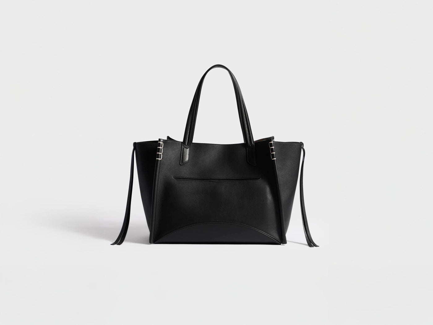 LOAFER CABAS BAG IN BLACK LEATHER