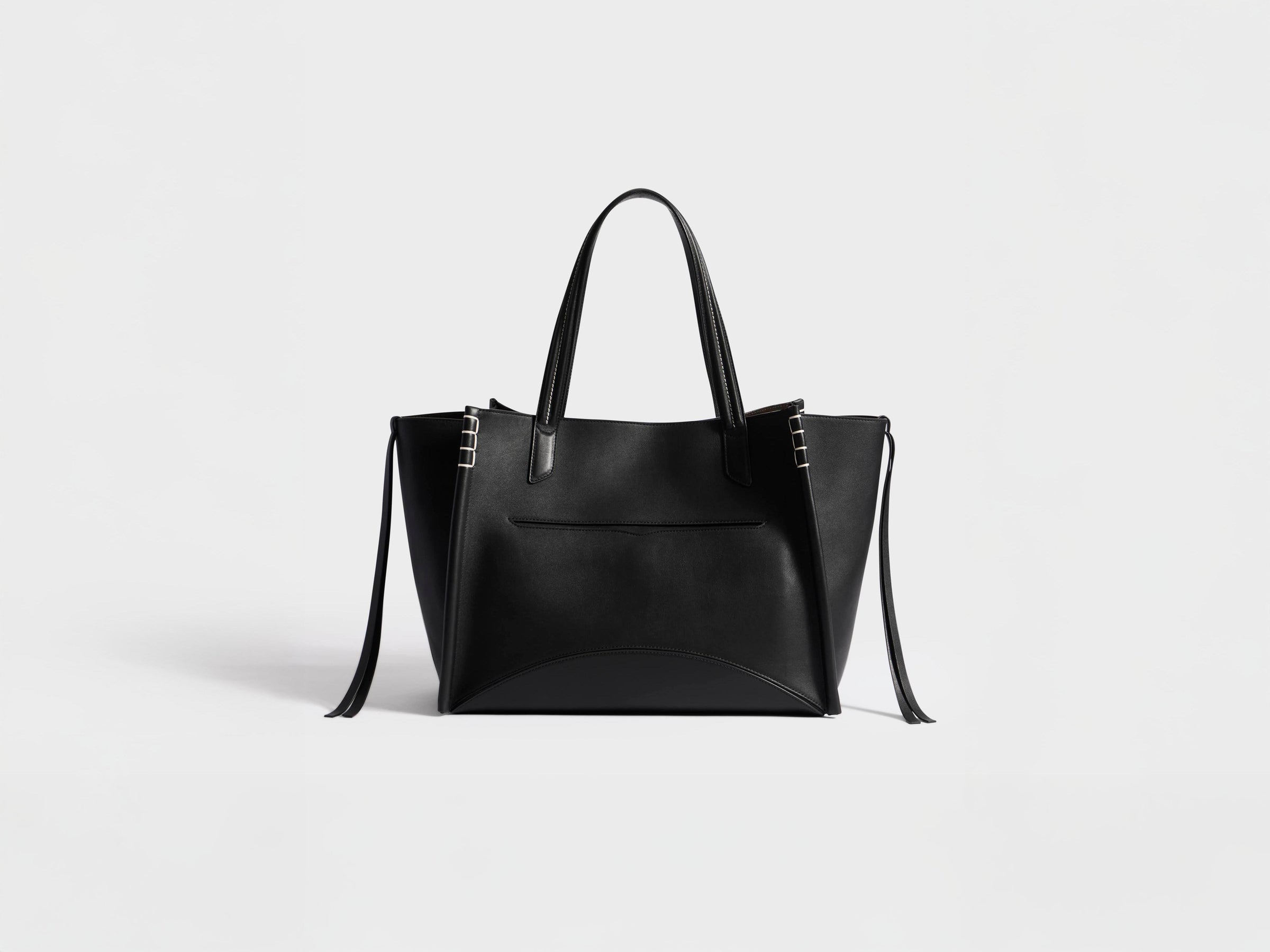 LOAFER CABAS BAG IN BLACK LEATHER