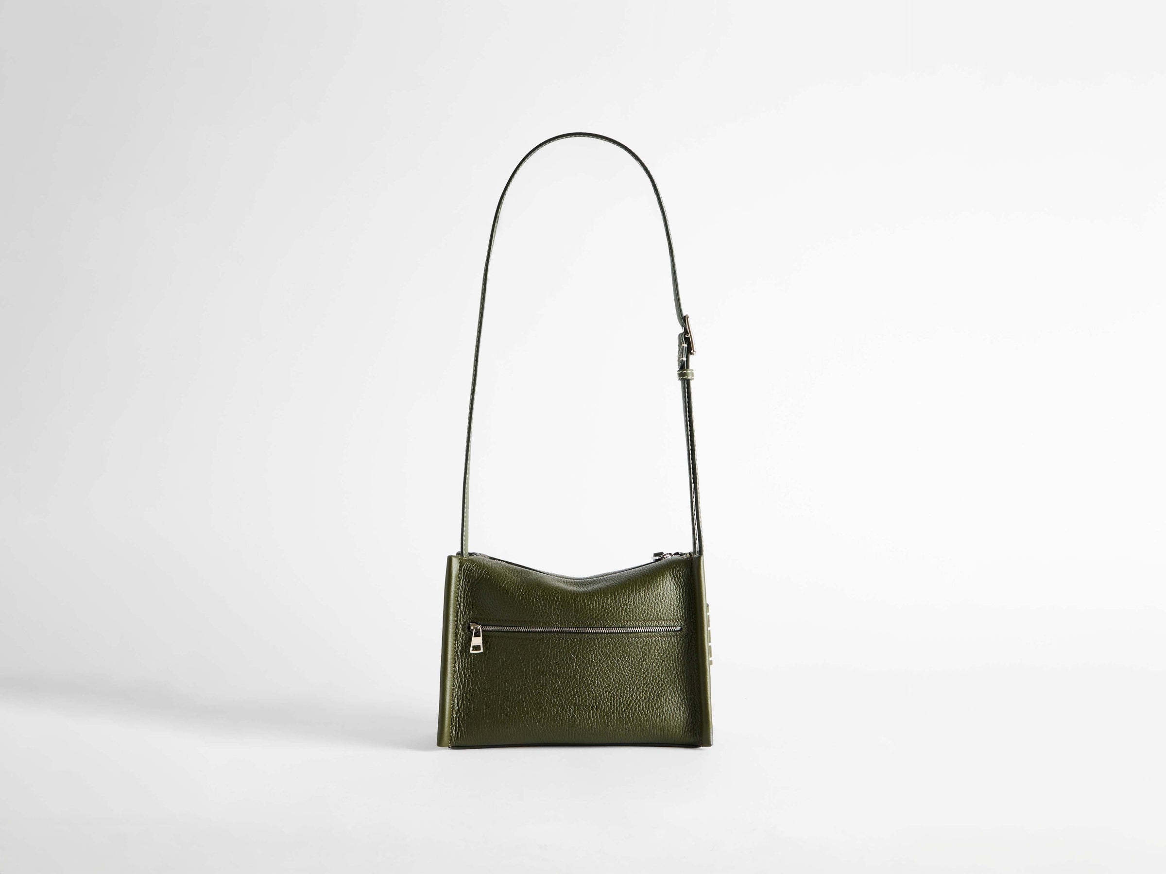 small messenger loafer bag khaki Product Back 5