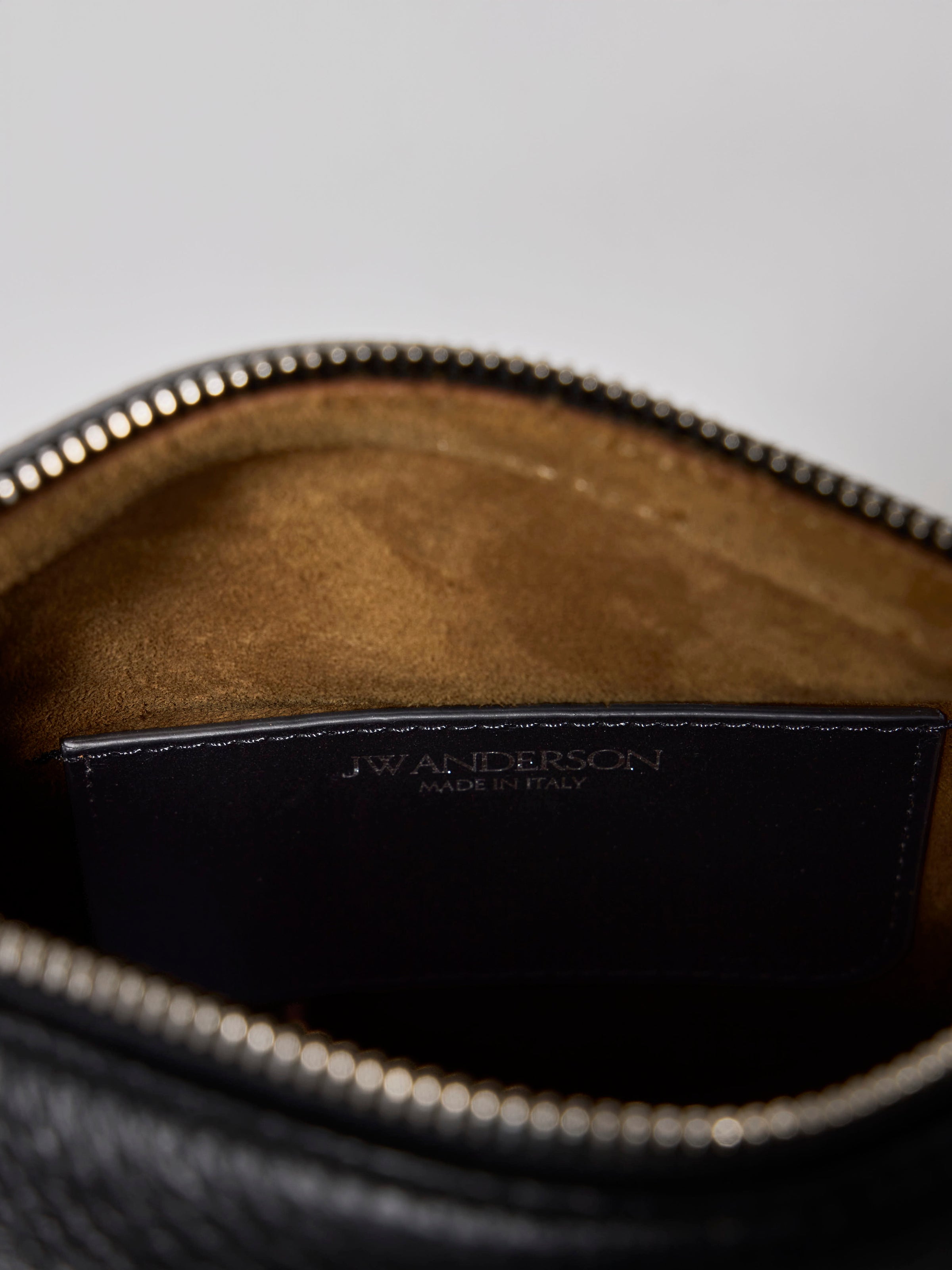SMALL MESSENGER LOAFER BAG IN BLACK LEATHER
