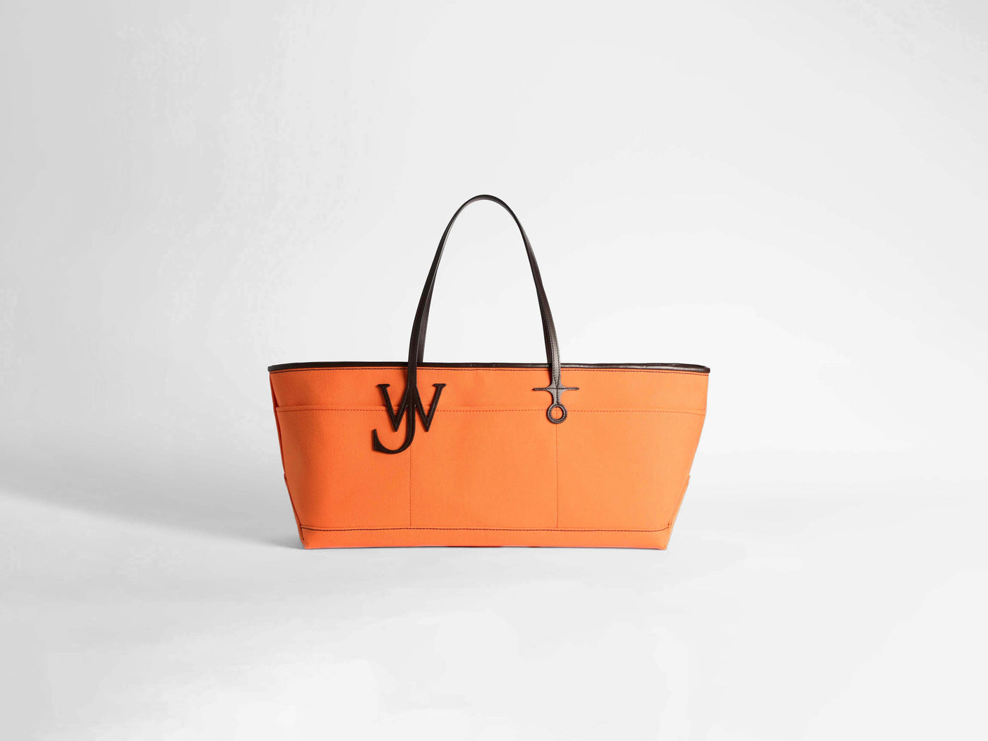 stretch anchor tote orange brown Product Front 4