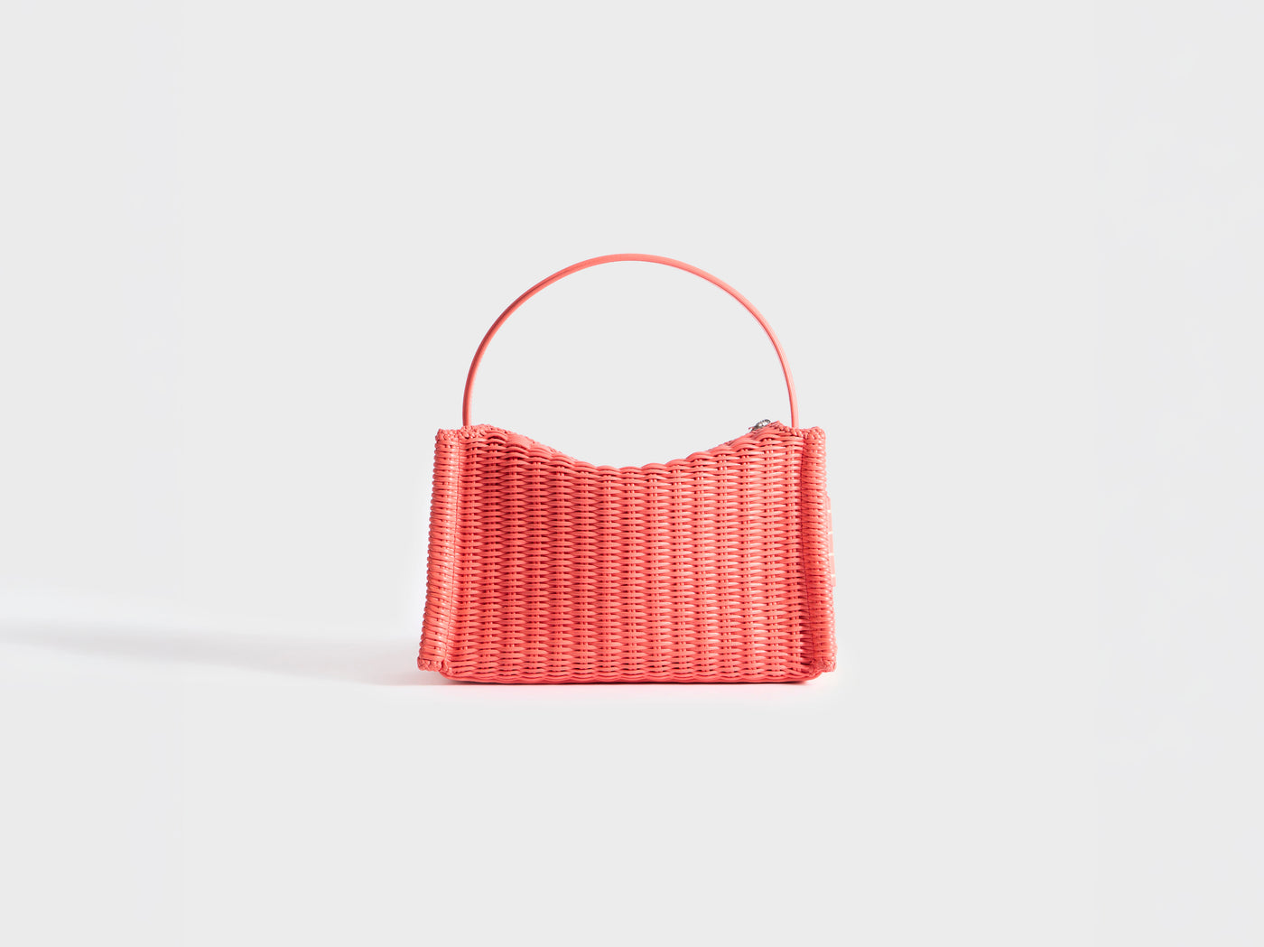 LOAFER BAG IN CORAL WOVEN LEATHER