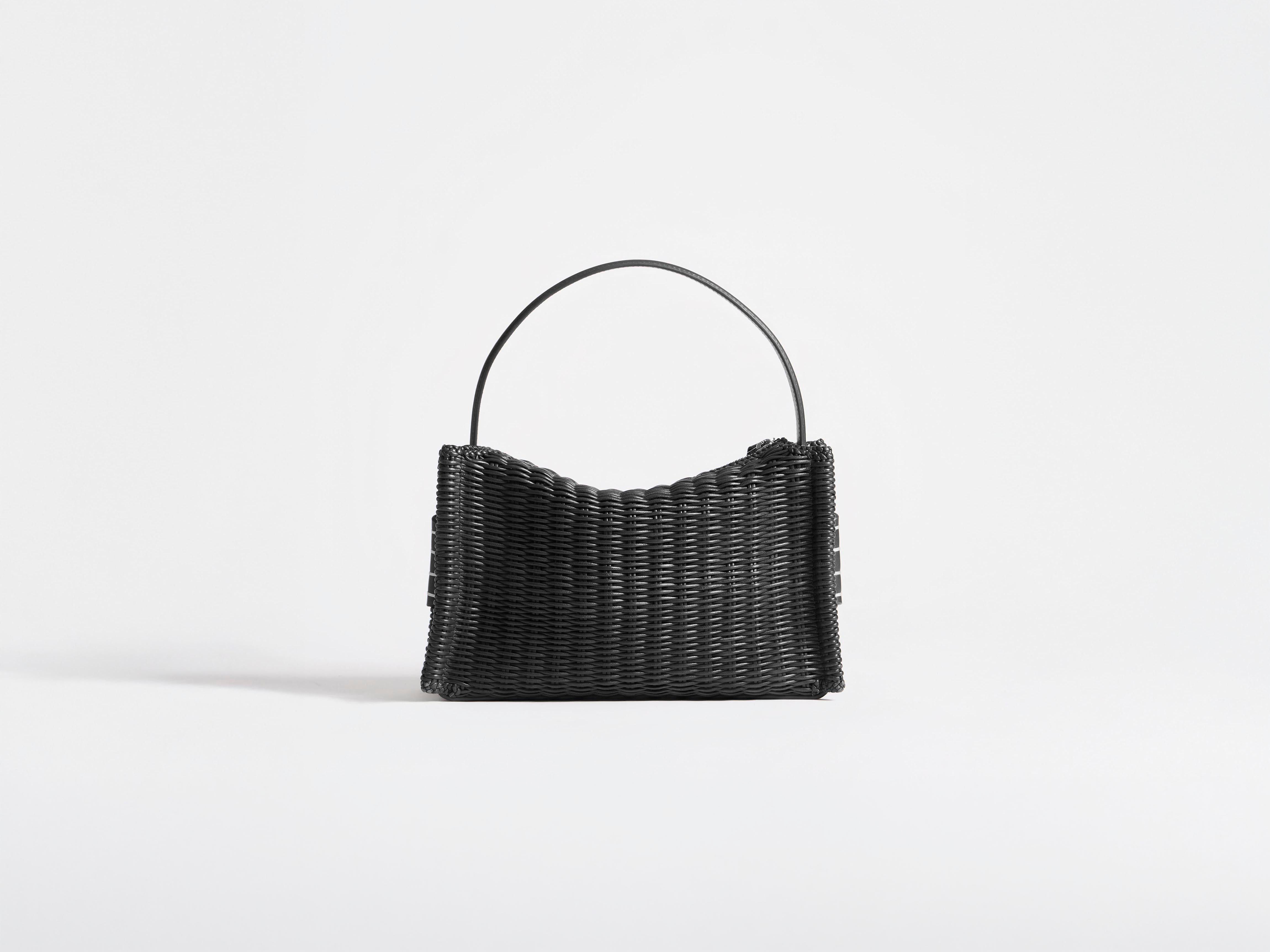LOAFER BAG IN BLACK WOVEN LEATHER in BLACK HB0777LA0399999O/S | JW