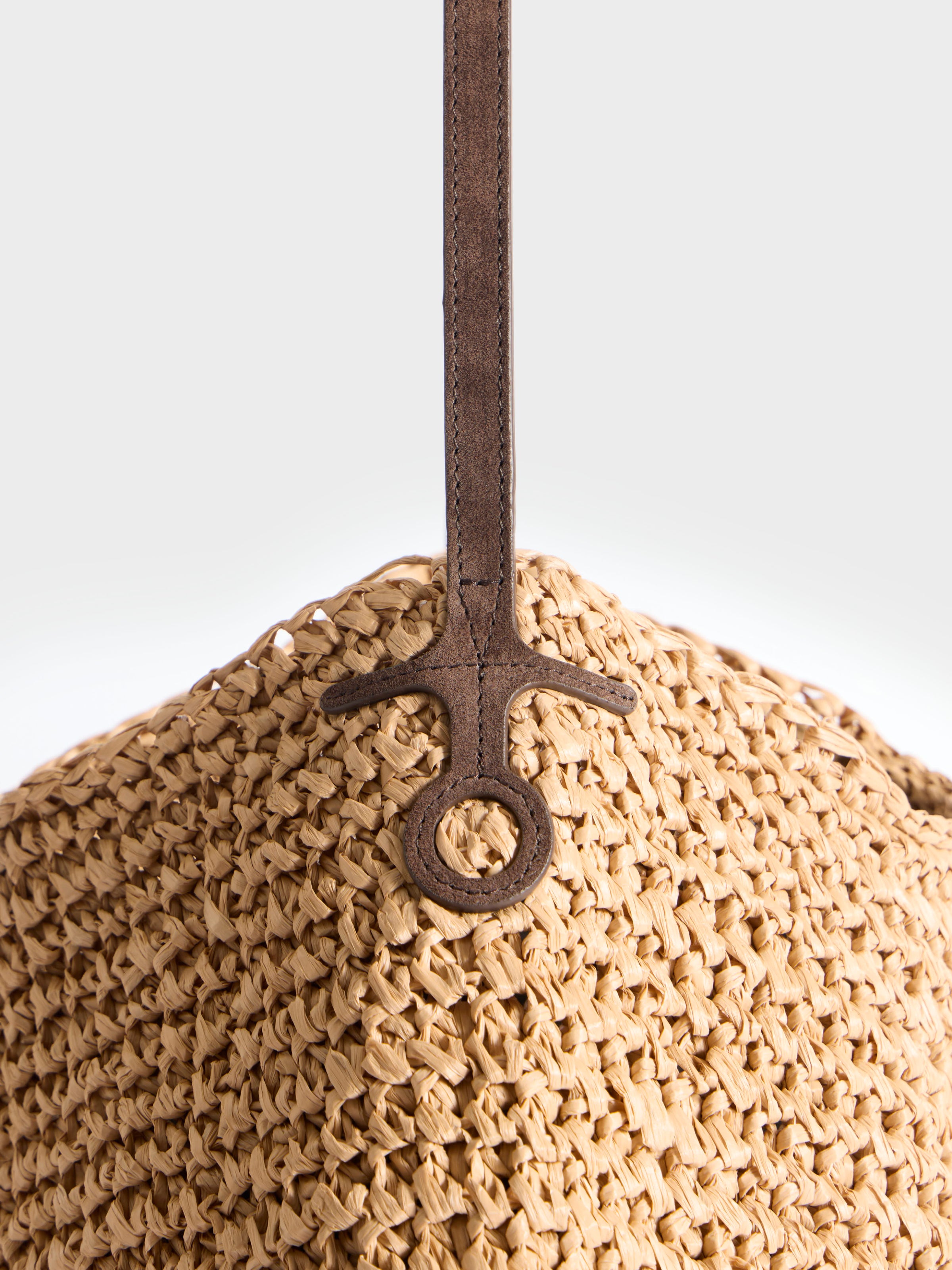 EXTRA LARGE BULB BAG IN NATURAL BROWN