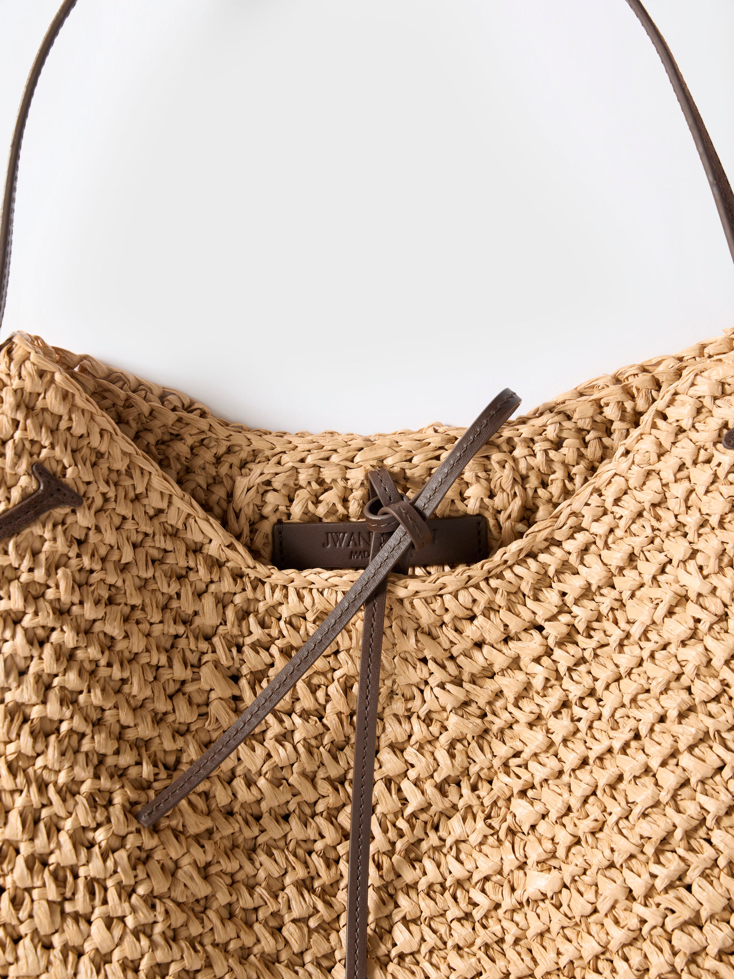 EXTRA LARGE BULB BAG IN NATURAL BROWN