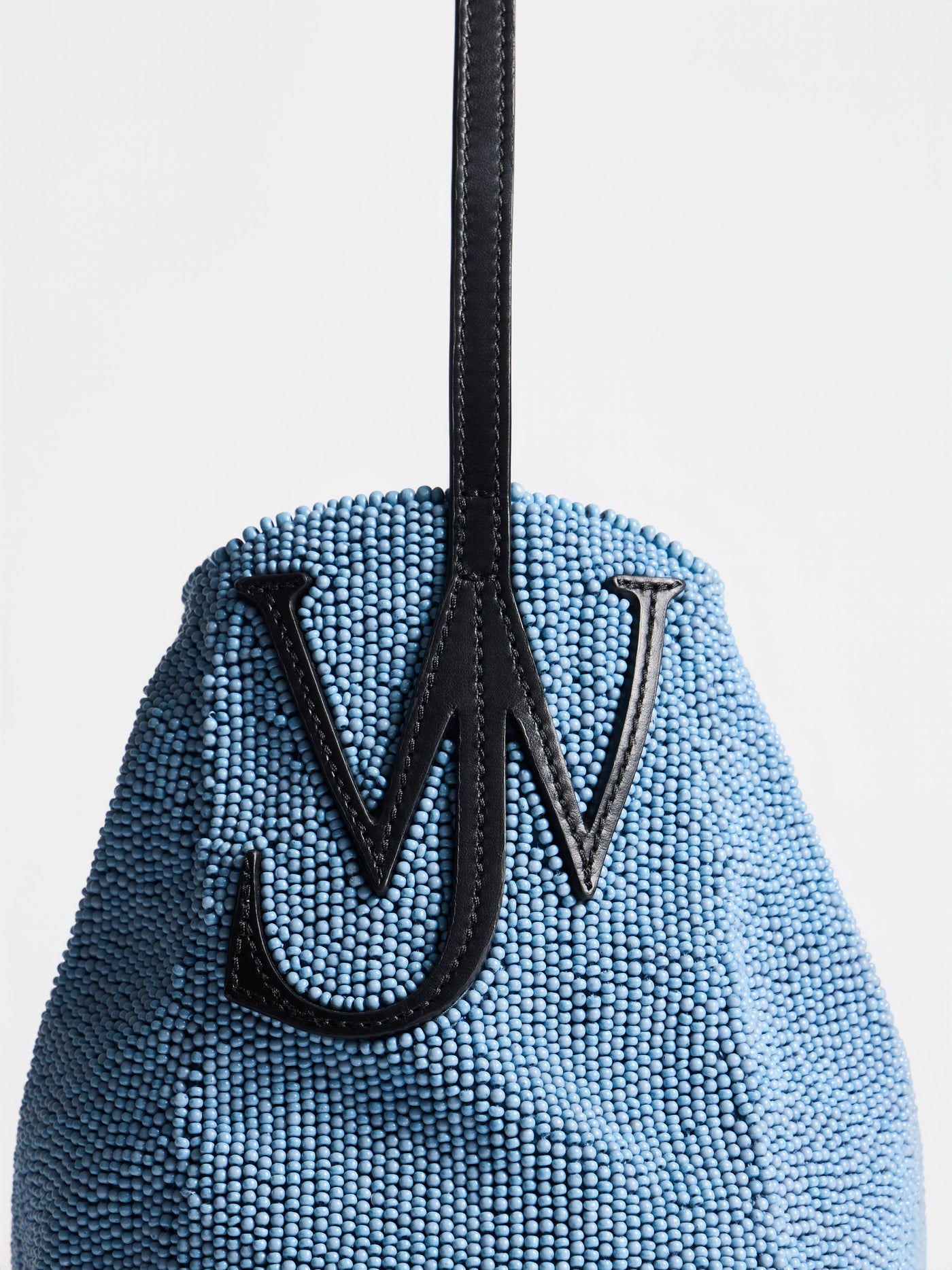 SMALL BEADED BULB BAG IN BLUE