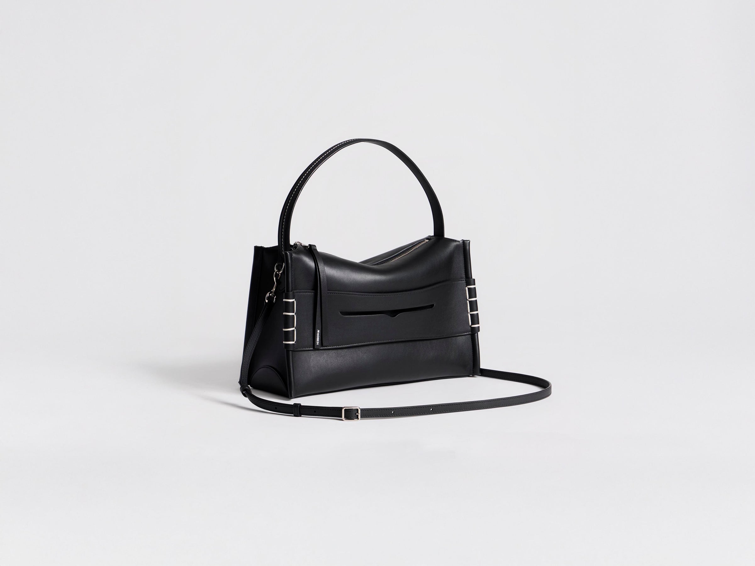 MEDIUM LOAFER BAG IN BLACK LEATHER