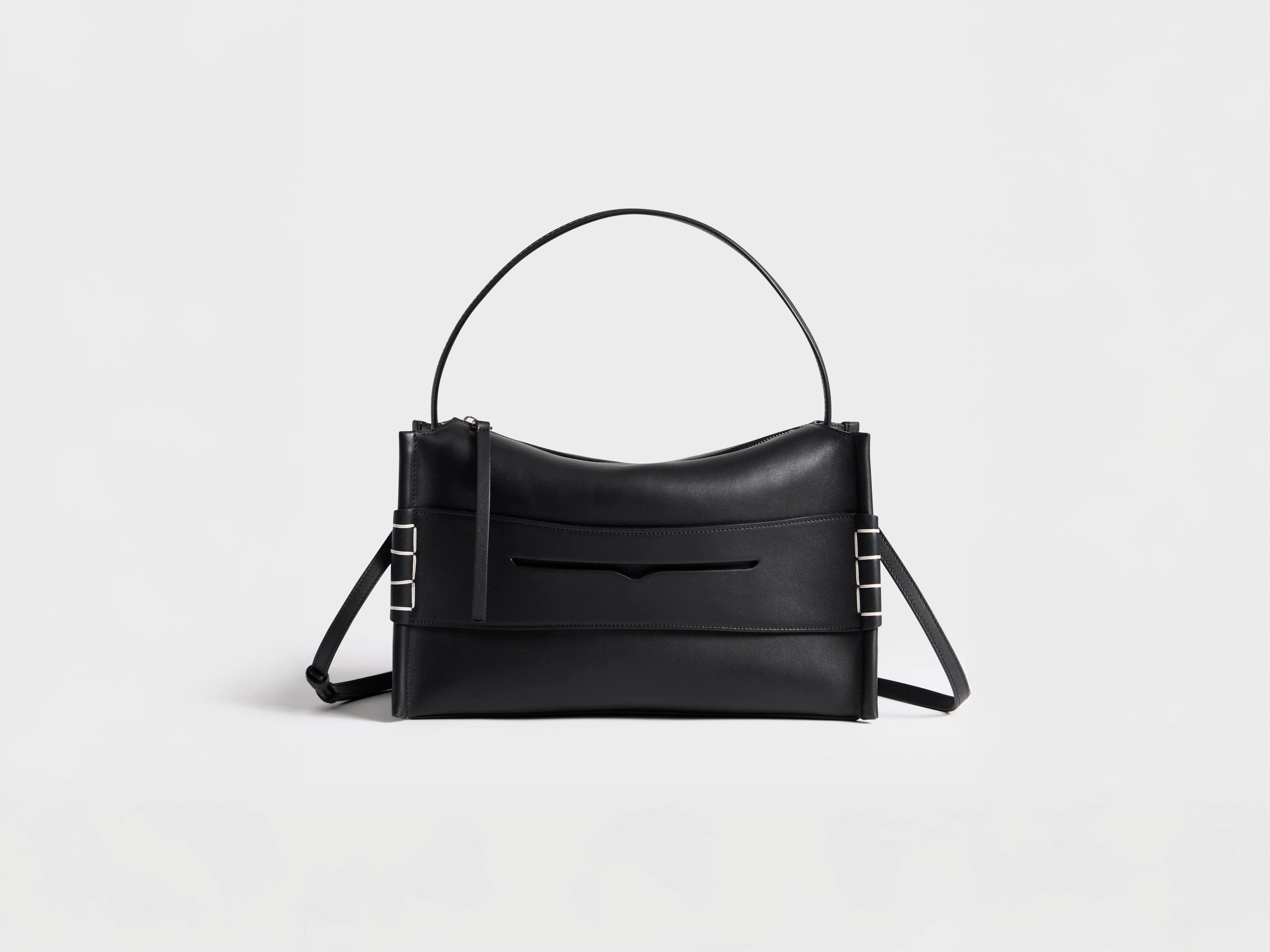 MEDIUM LOAFER BAG IN BLACK LEATHER