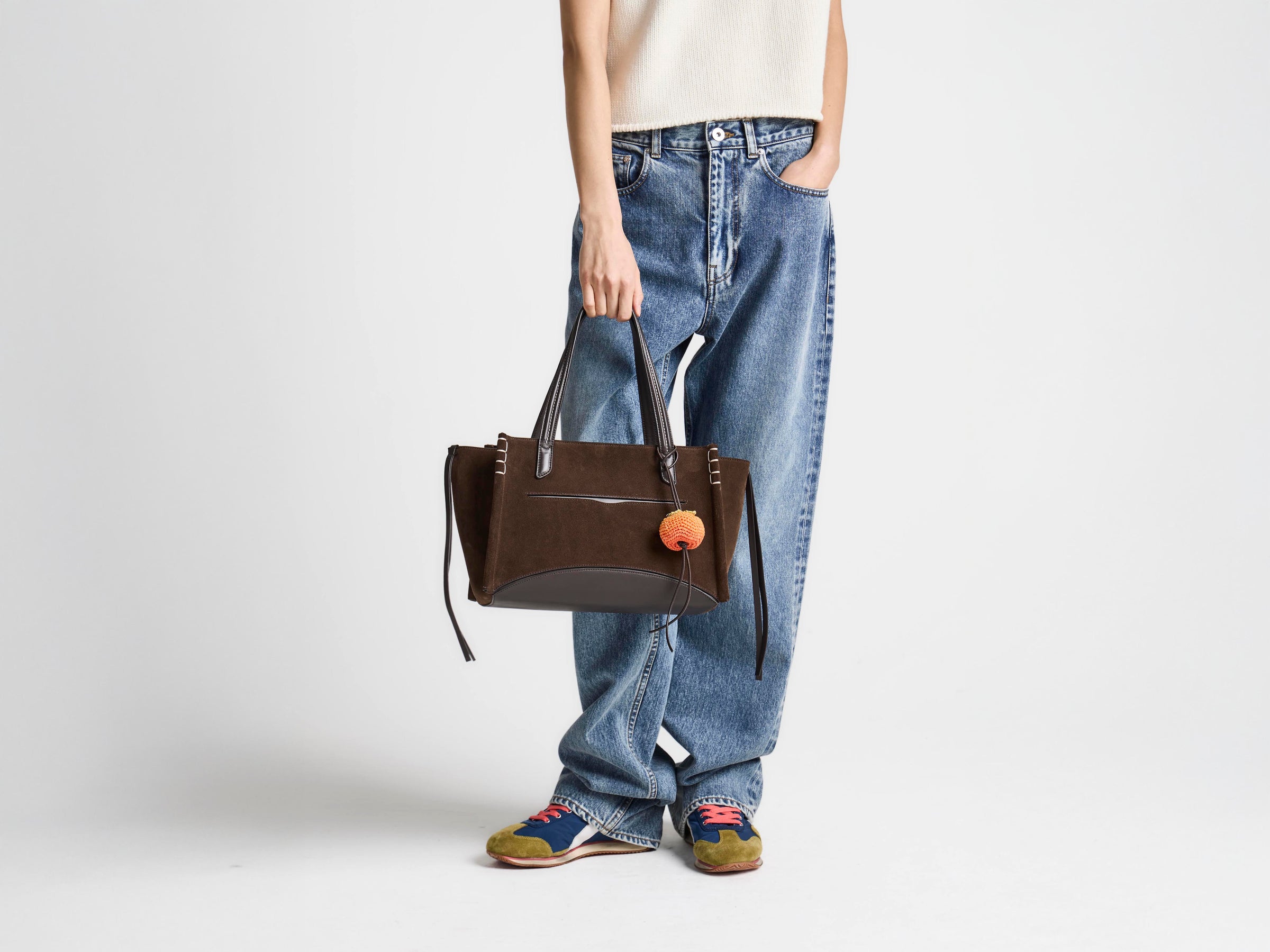 HAND-CROCHETED PERSIMMON CHARM