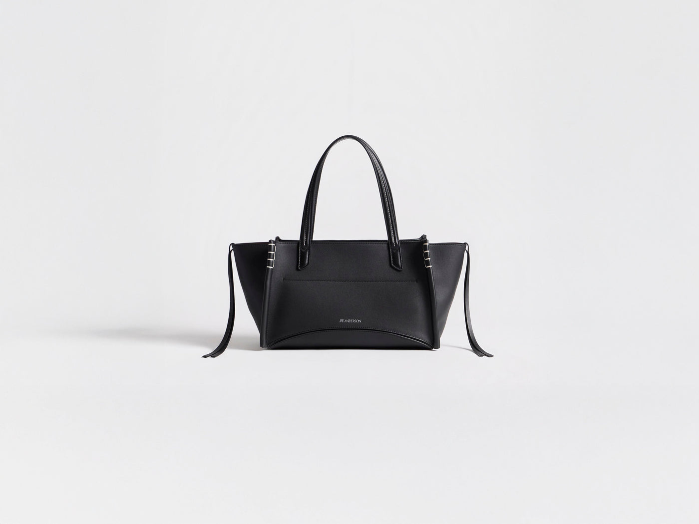 ELONGATED LOAFER CABAS BAG IN BLACK LEATHER