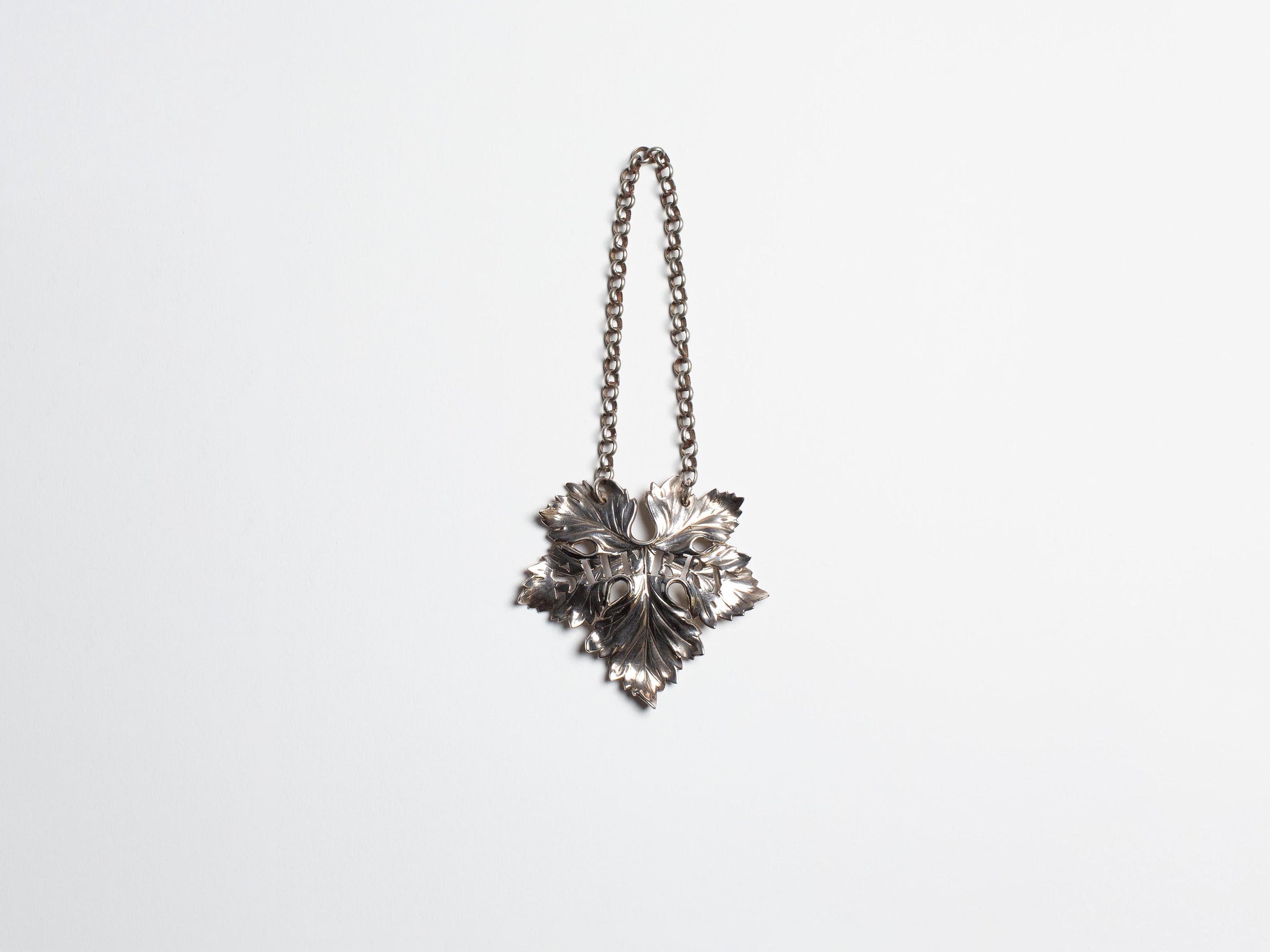 WILLIAM IV SILVER WINE LABELS, SHERRY IN SILVER