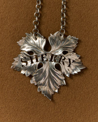 WILLIAM IV SILVER WINE LABELS, SHERRY IN SILVER