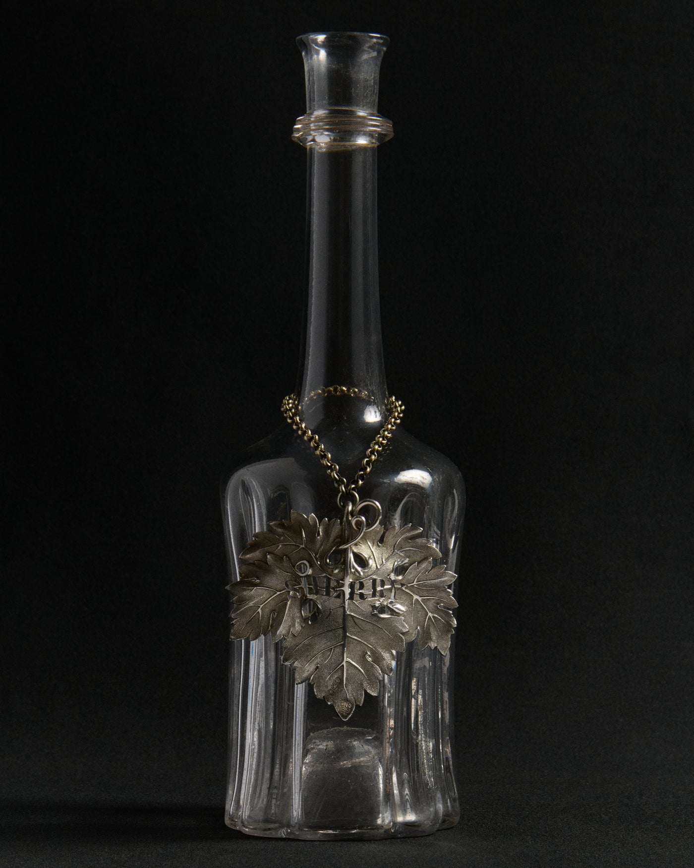 WILLIAM IV SILVER LARGE WINE TAG, SHERRY IN SILVER